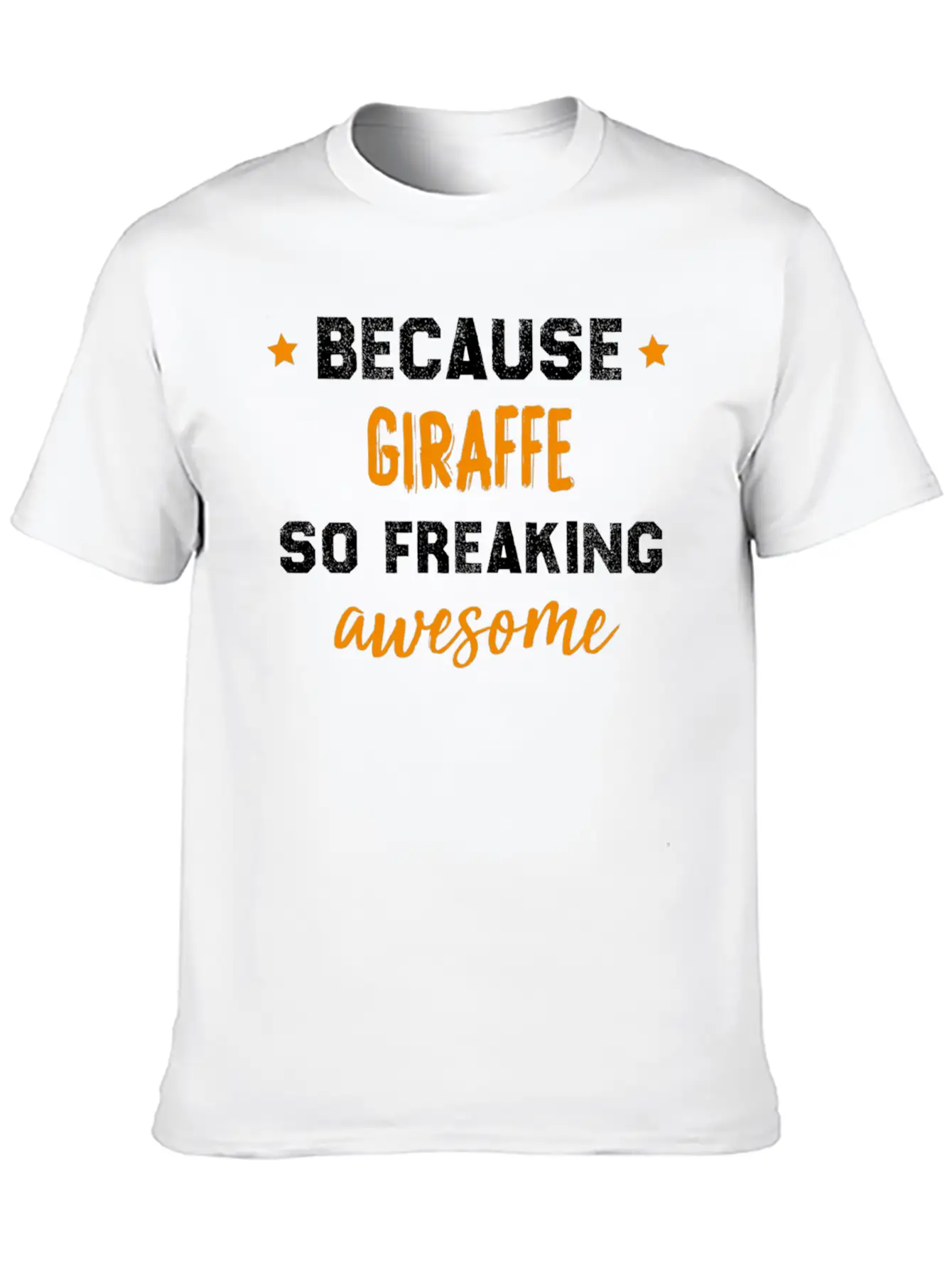 Giraffe Lovers Gift Funny Giraffe Design Essential Cotton Tee For Daily Outfits ¨C Unisex Style