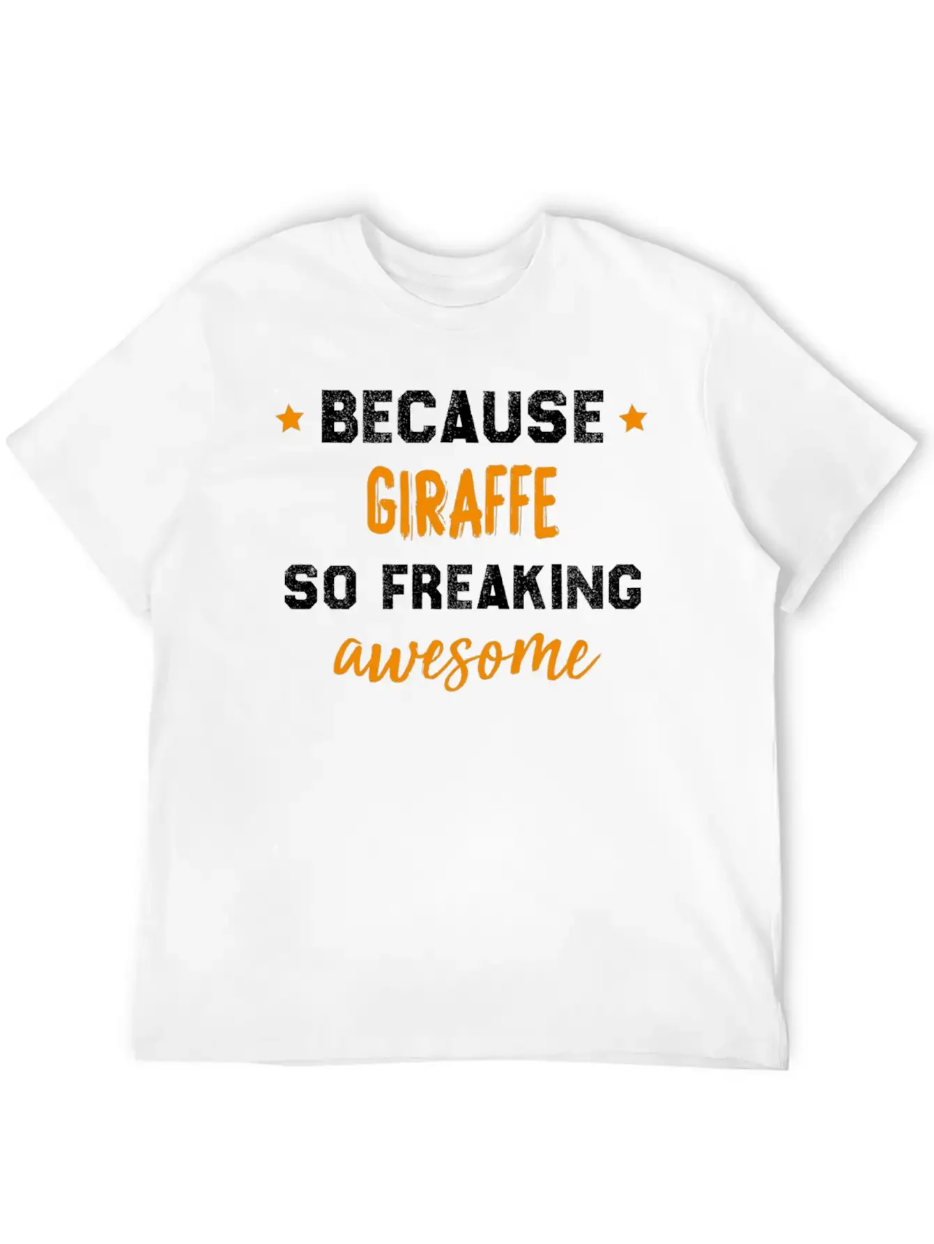 Giraffe Lovers Gift Funny Giraffe Design Essential Cotton Tee For Daily Outfits ¨C Unisex Style