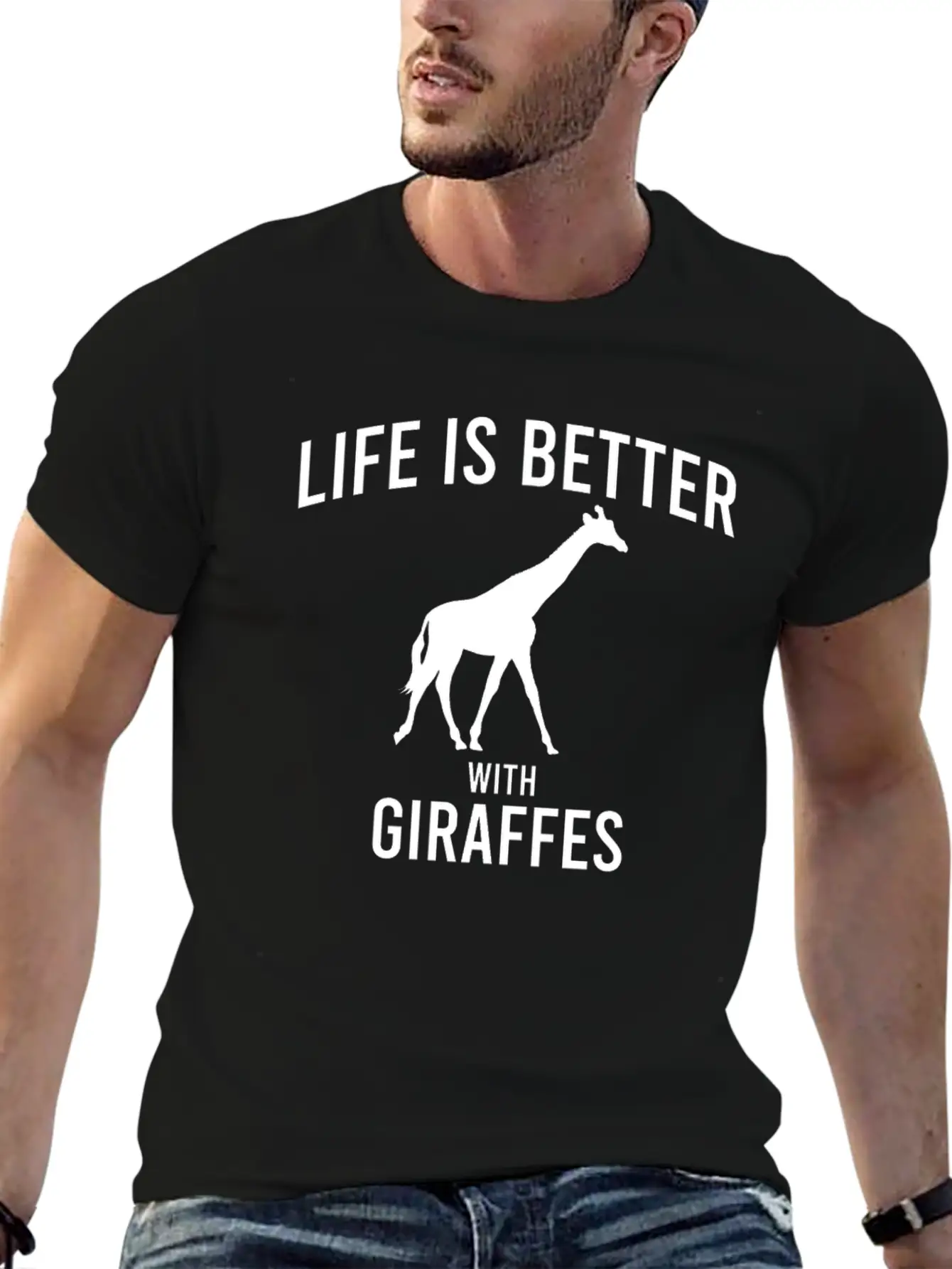 Giraffe Saying Unisex Casual T-Shirt ¨C Clean Design For Daily Comfort