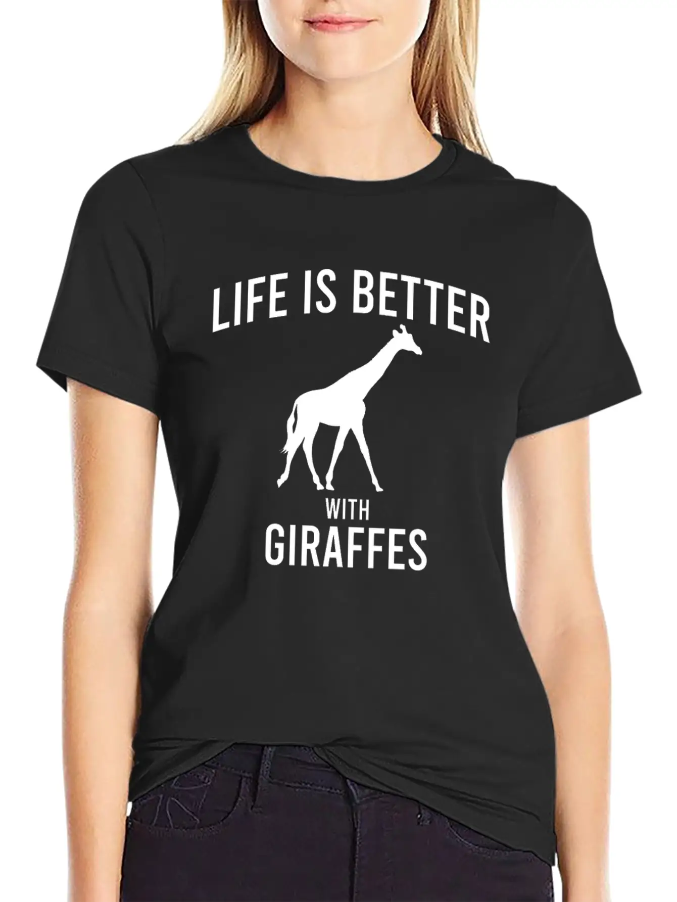 Giraffe Saying Unisex Casual T-Shirt ¨C Clean Design For Daily Comfort