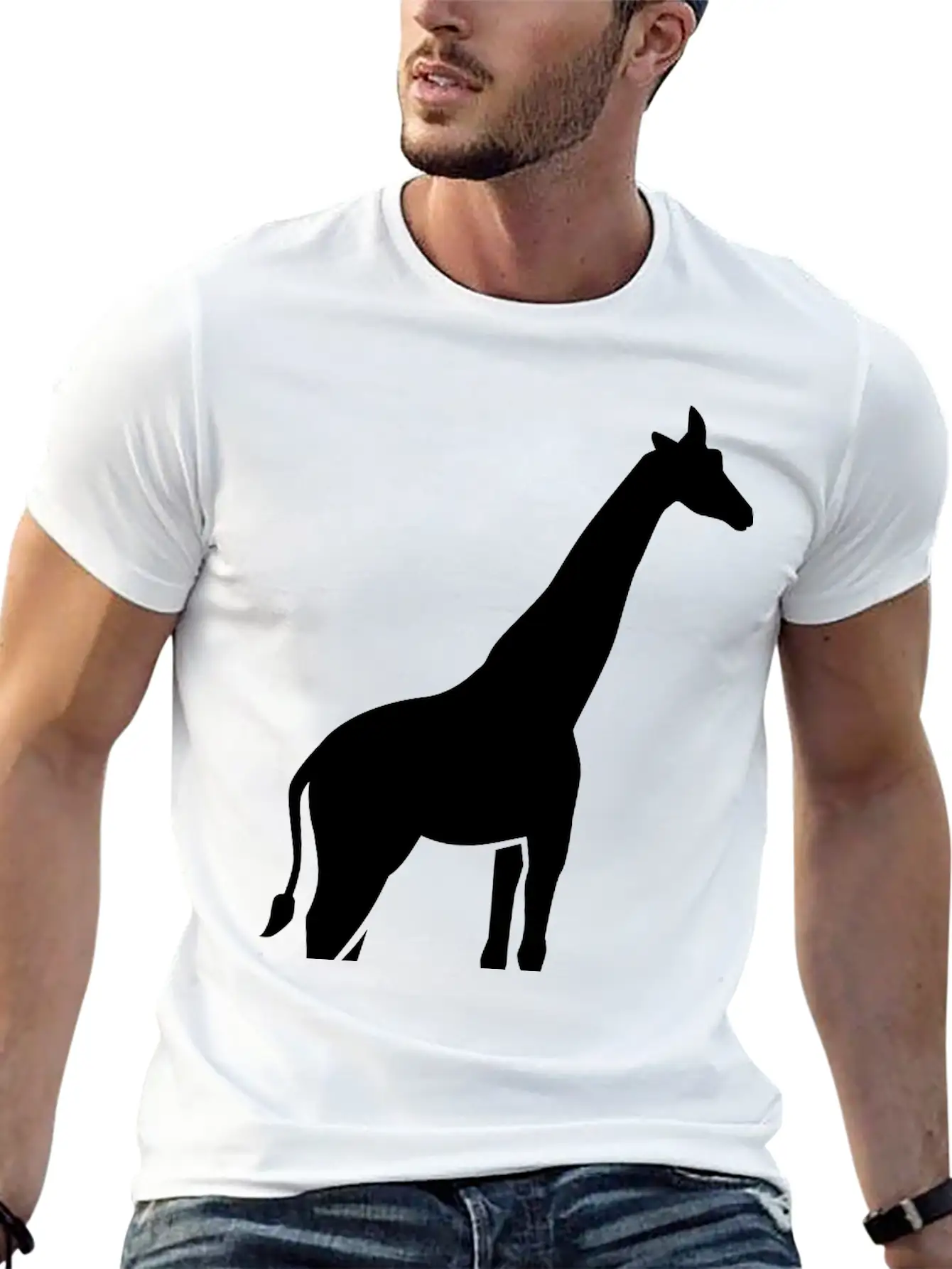 Giraffe Unisex Casual T-Shirt ¨C Clean Design For Daily Comfort