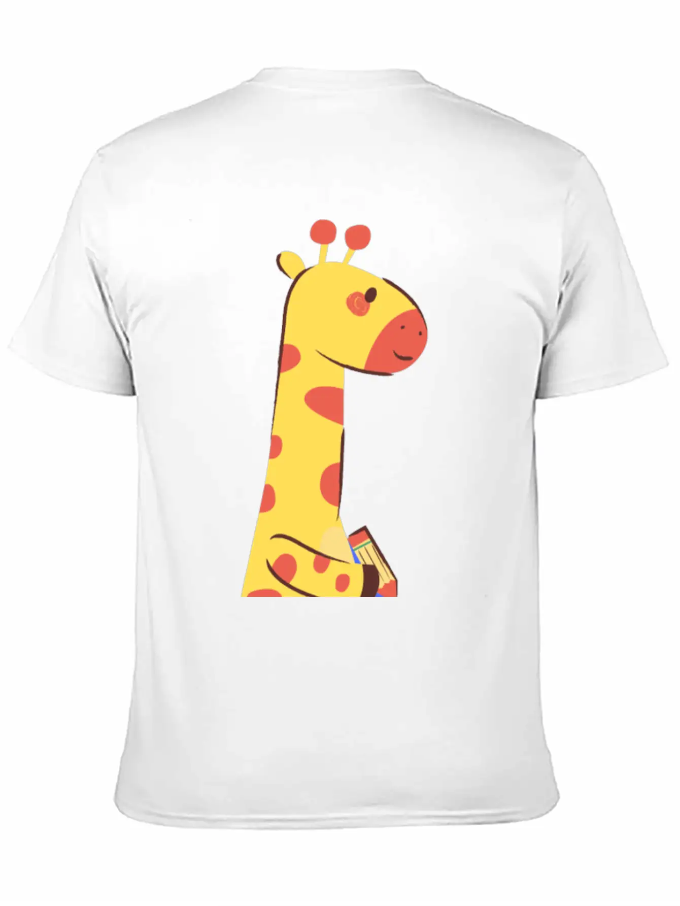 Giraffe Writing On A Paper Soft Cotton Short Sleeve Tee ¨C Unisex Wardrobe Staple