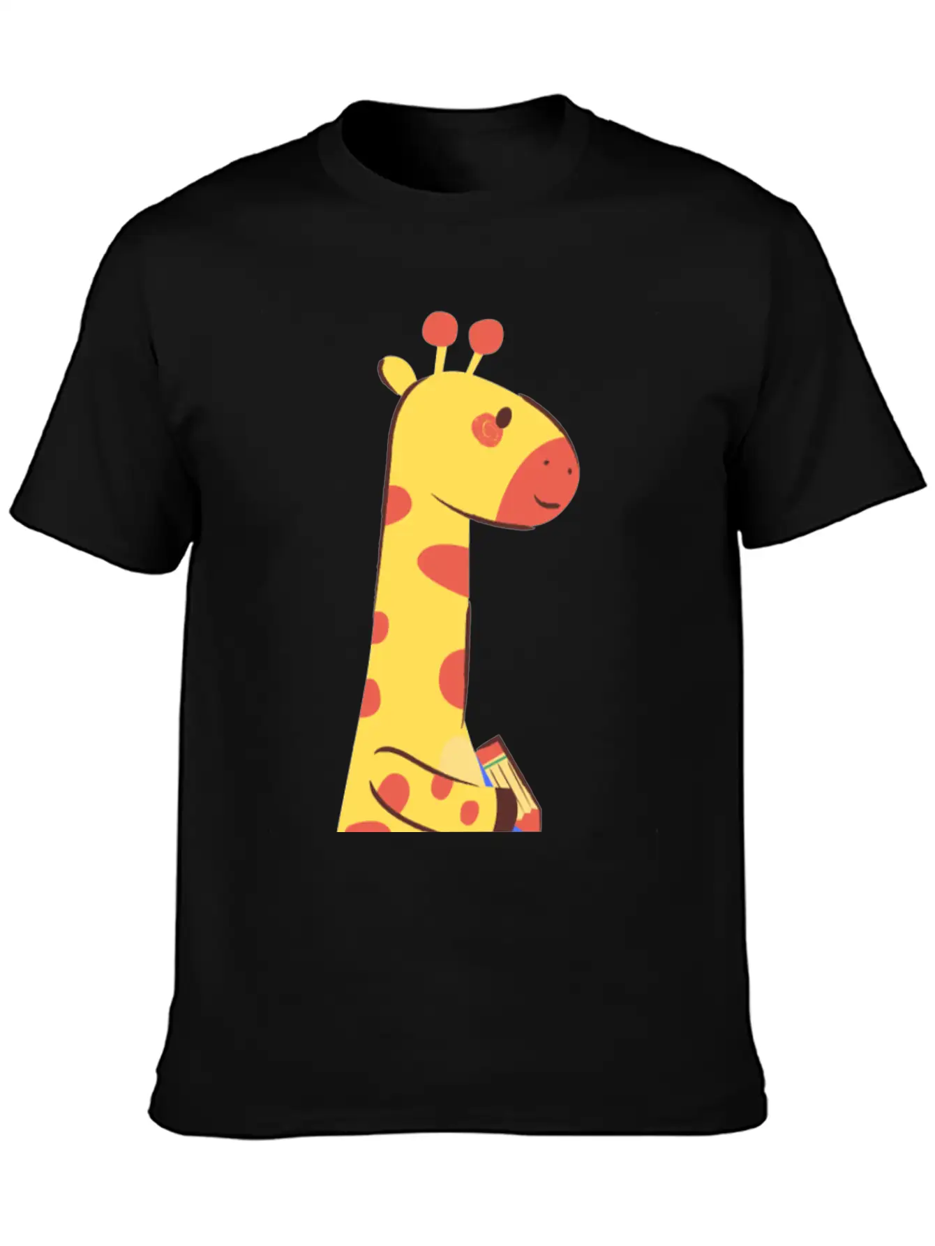 Giraffe Writing On A Paper Soft Cotton Short Sleeve Tee ¨C Unisex Wardrobe Staple
