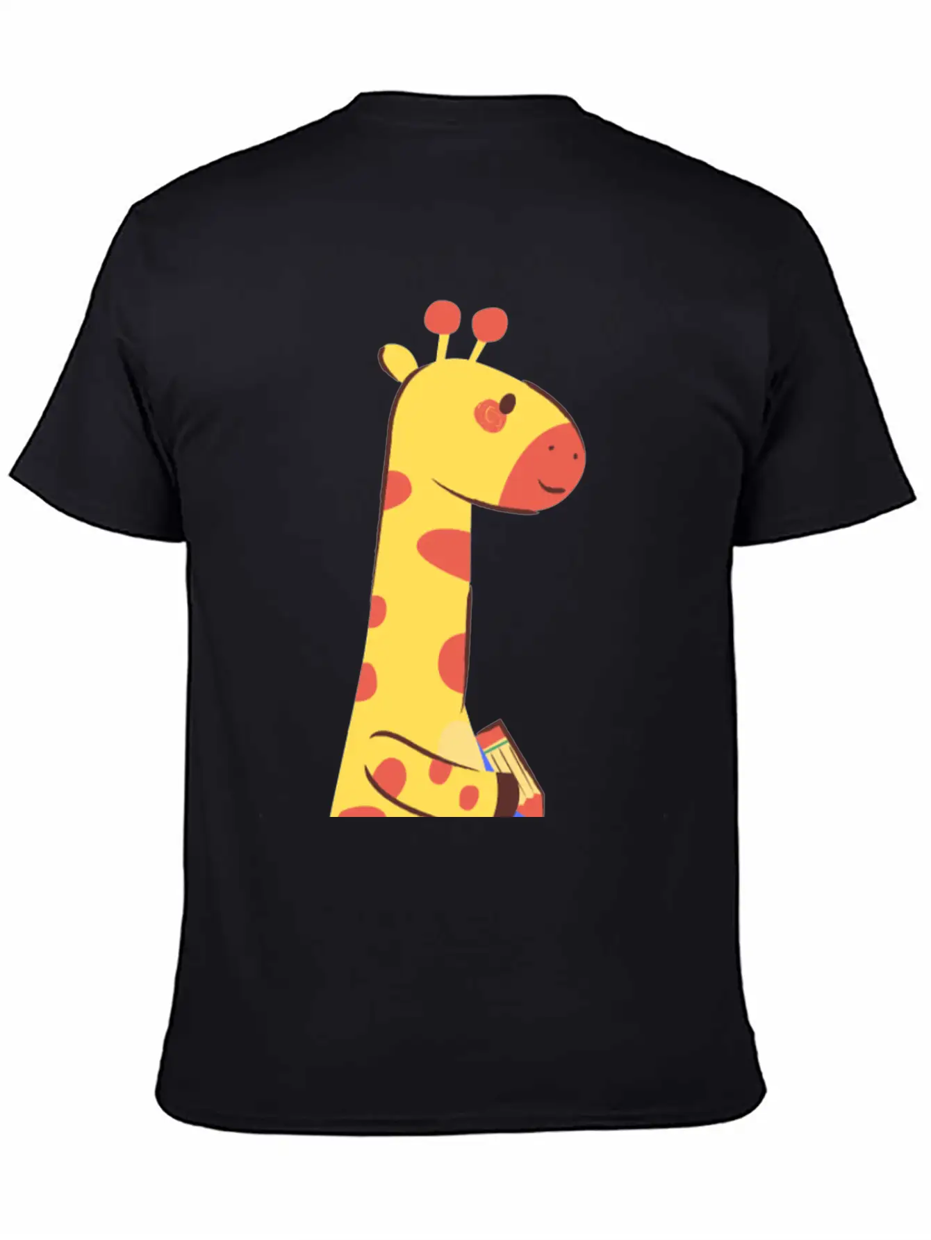 Giraffe Writing On A Paper Soft Cotton Short Sleeve Tee ¨C Unisex Wardrobe Staple