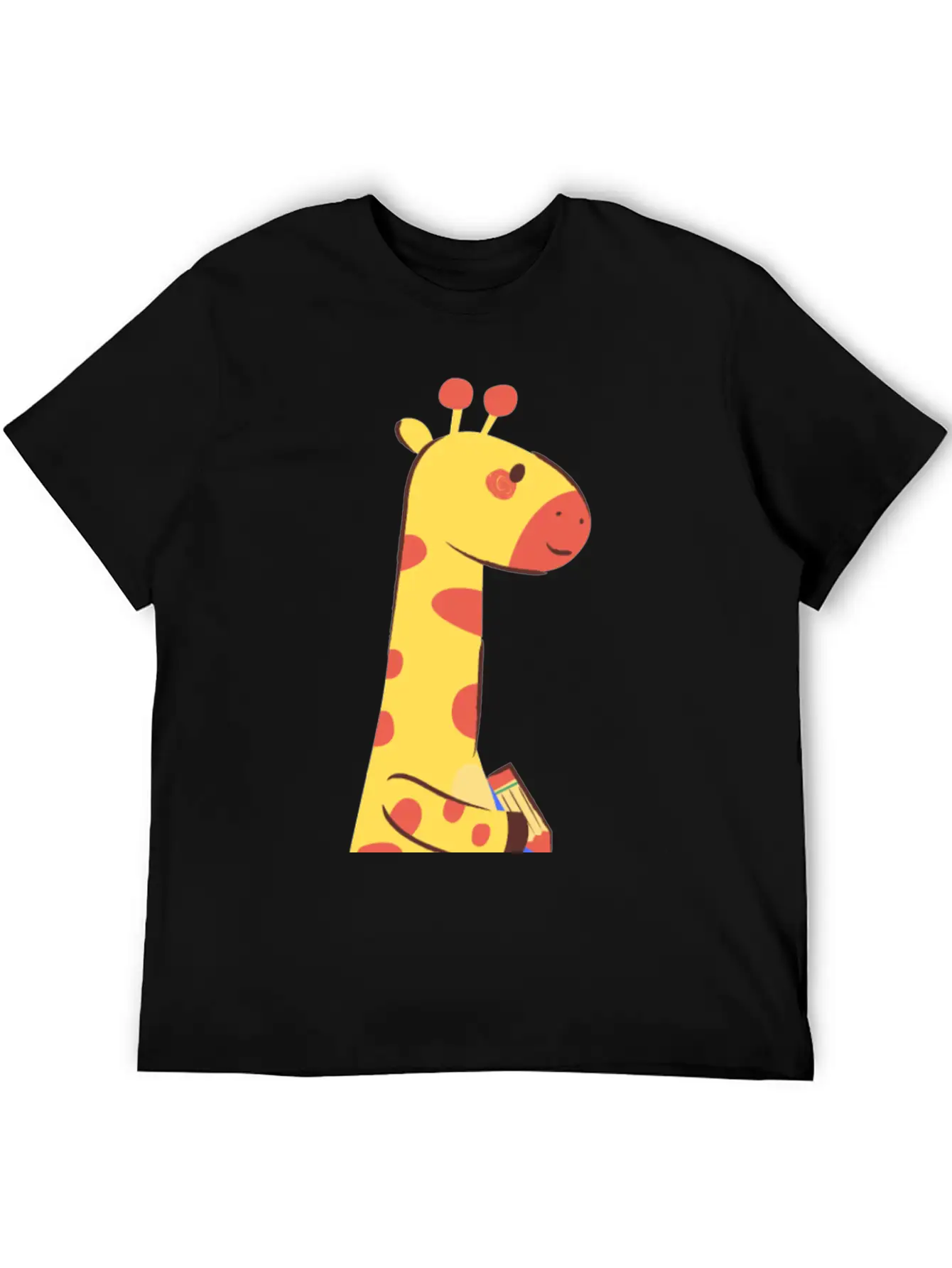Giraffe Writing On A Paper Soft Cotton Short Sleeve Tee ¨C Unisex Wardrobe Staple
