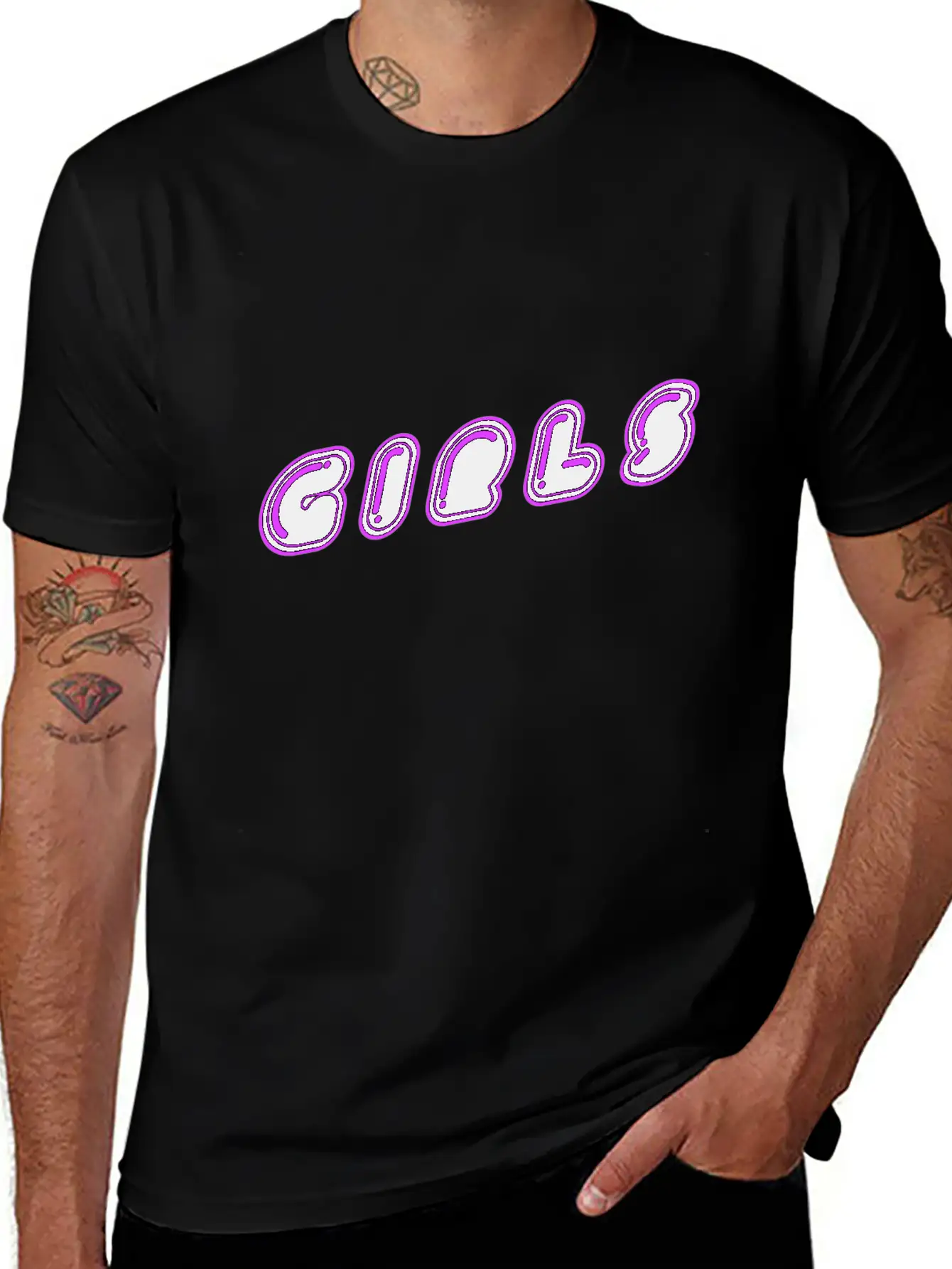 Girl Girl Daughter Disco Girlfriend Gift Soft Cotton Short Sleeve Tee ¨C Unisex Wardrobe Staple
