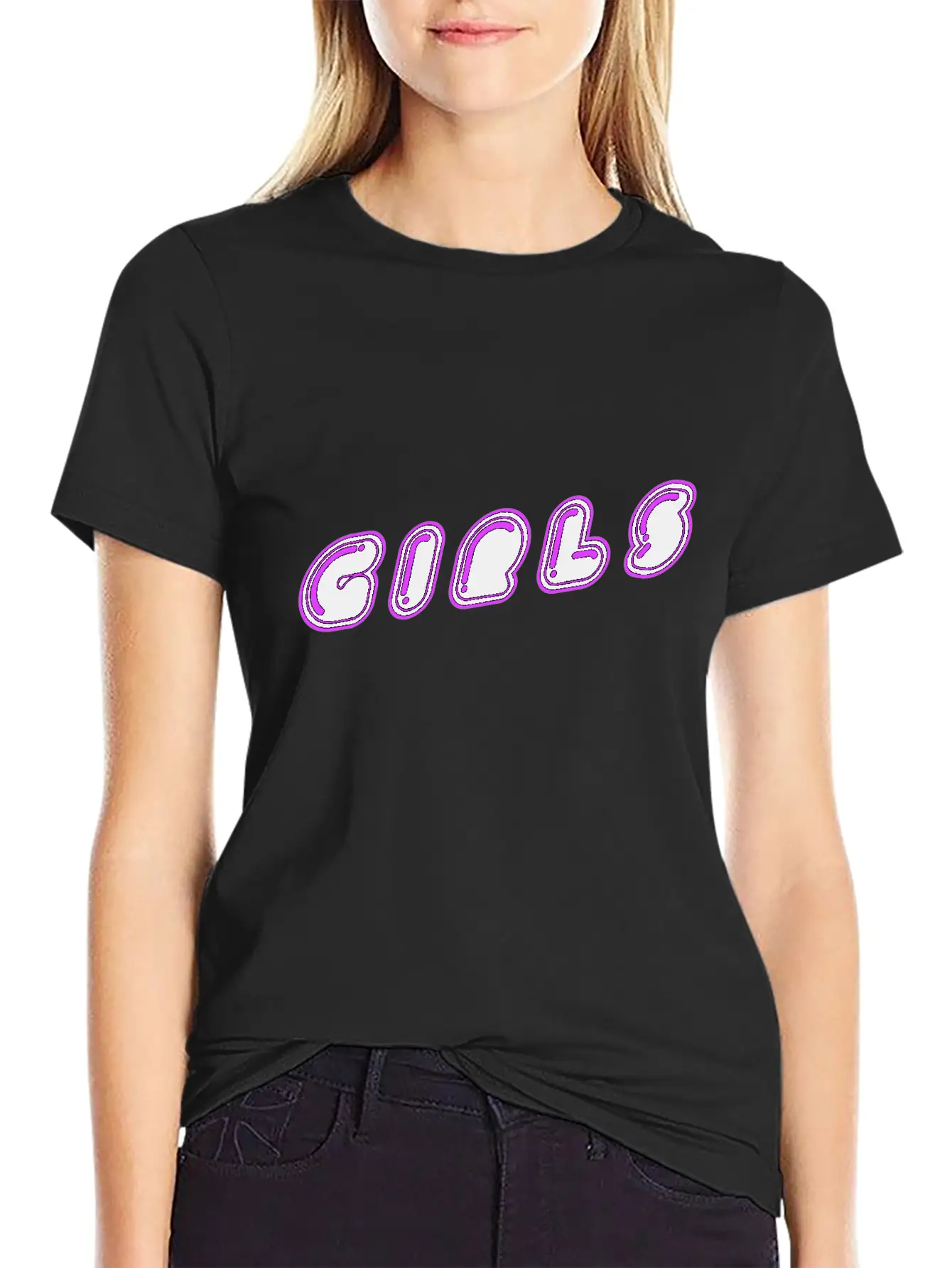 Girl Girl Daughter Disco Girlfriend Gift Soft Cotton Short Sleeve Tee ¨C Unisex Wardrobe Staple
