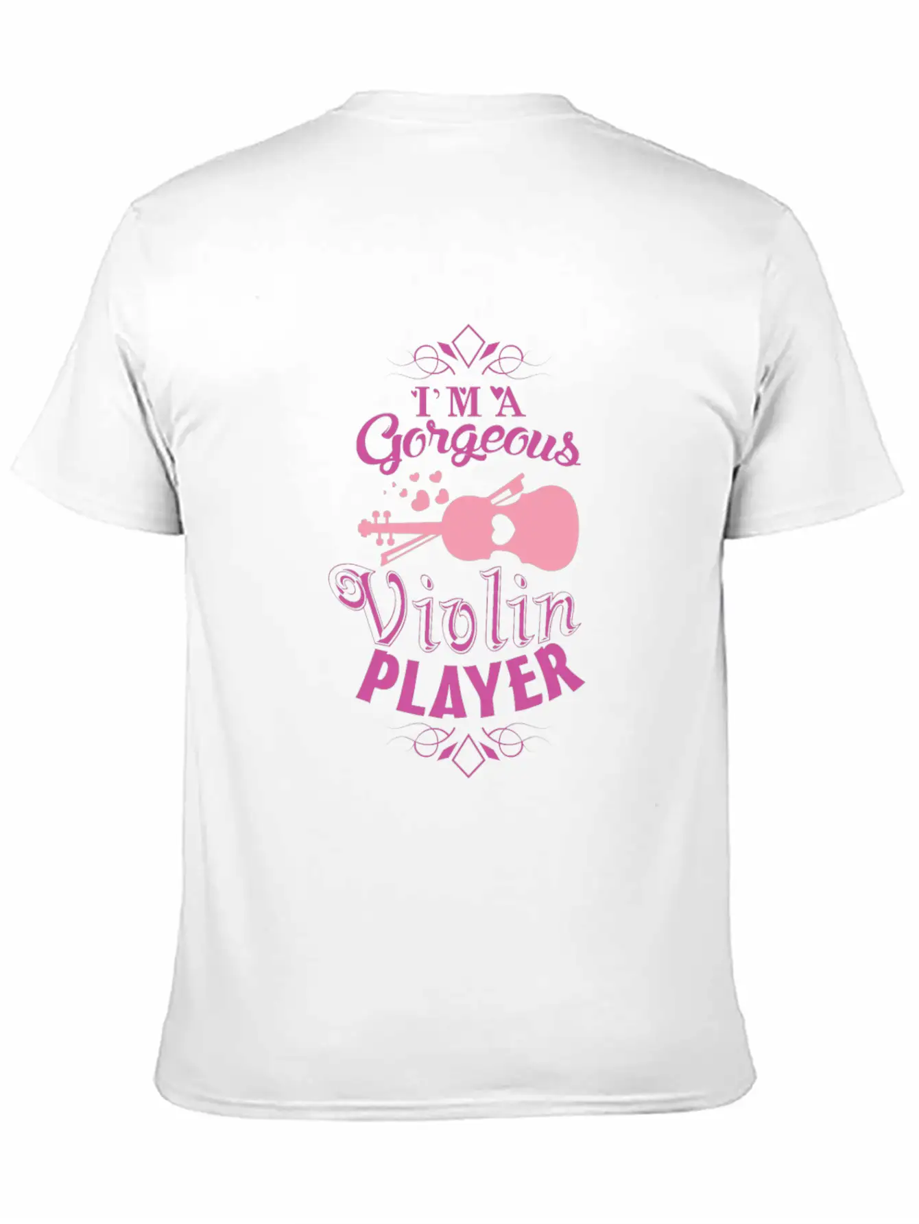 Girl Violin Essential Cotton Tee For Daily Outfits ¨C Unisex Style