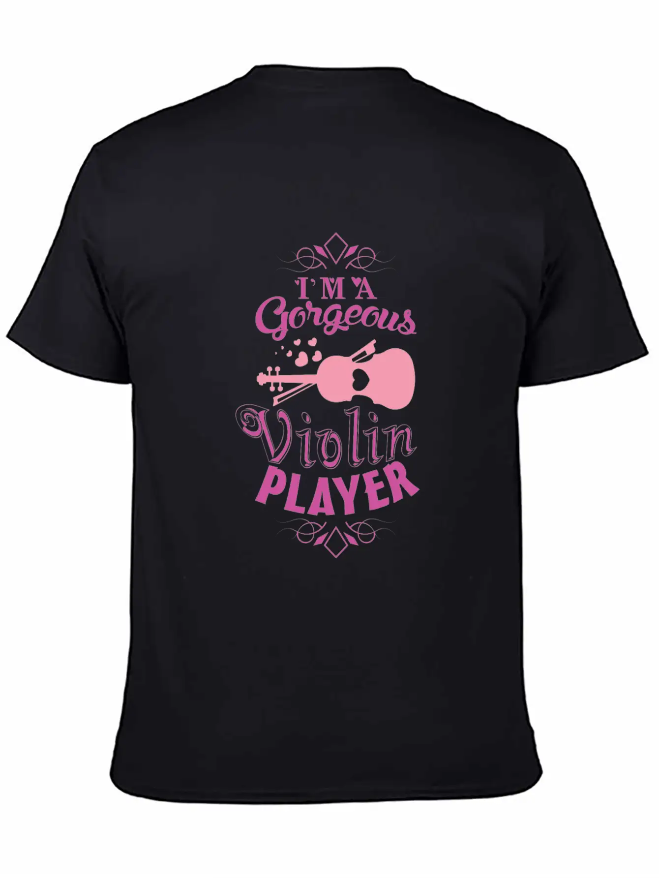Girl Violin Essential Cotton Tee For Daily Outfits ¨C Unisex Style