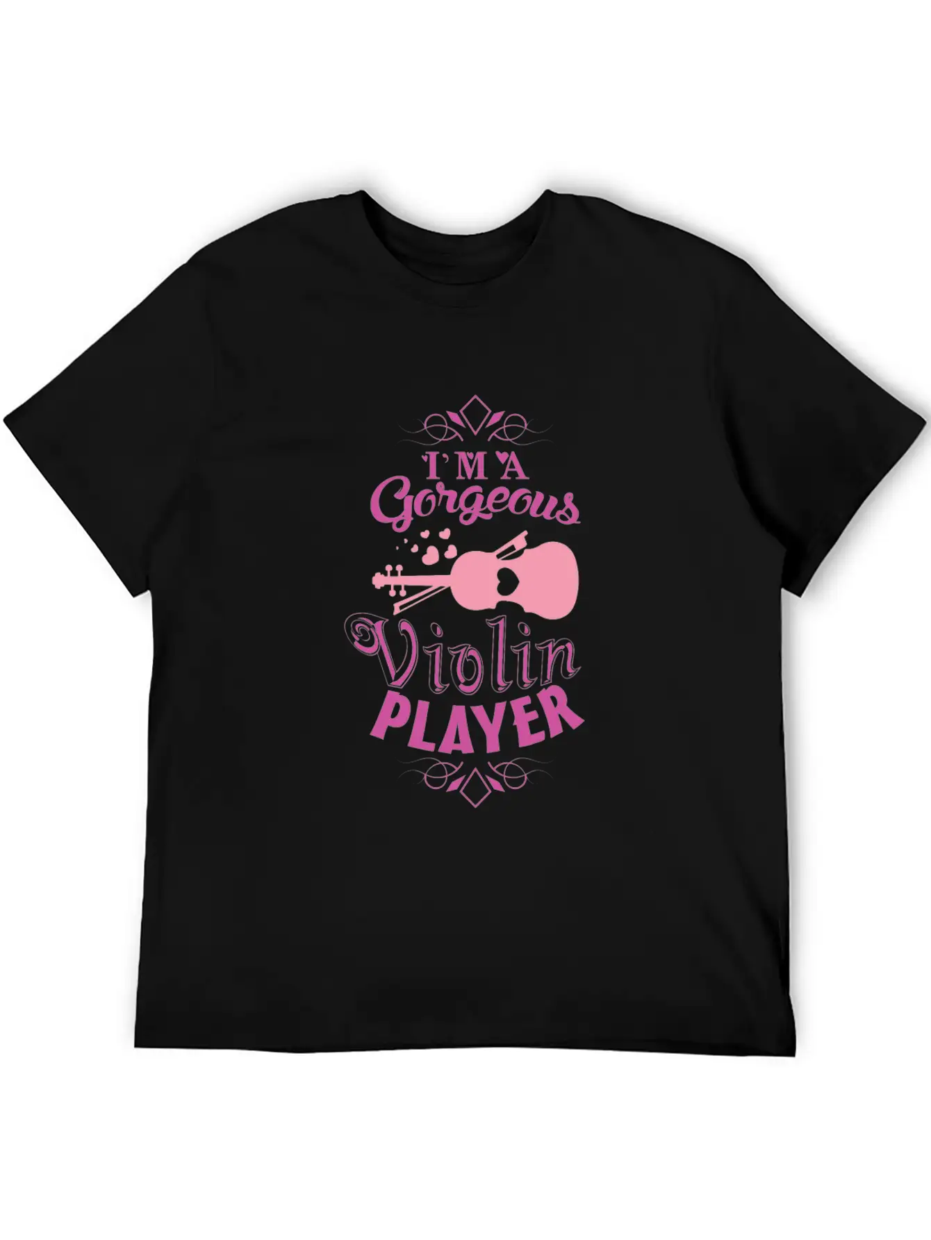 Girl Violin Essential Cotton Tee For Daily Outfits ¨C Unisex Style