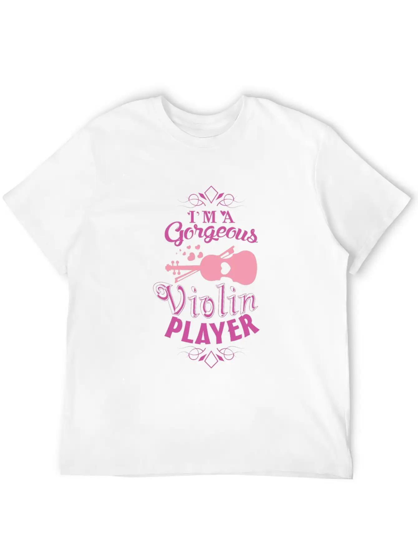 Girl Violin Essential Cotton Tee For Daily Outfits ¨C Unisex Style