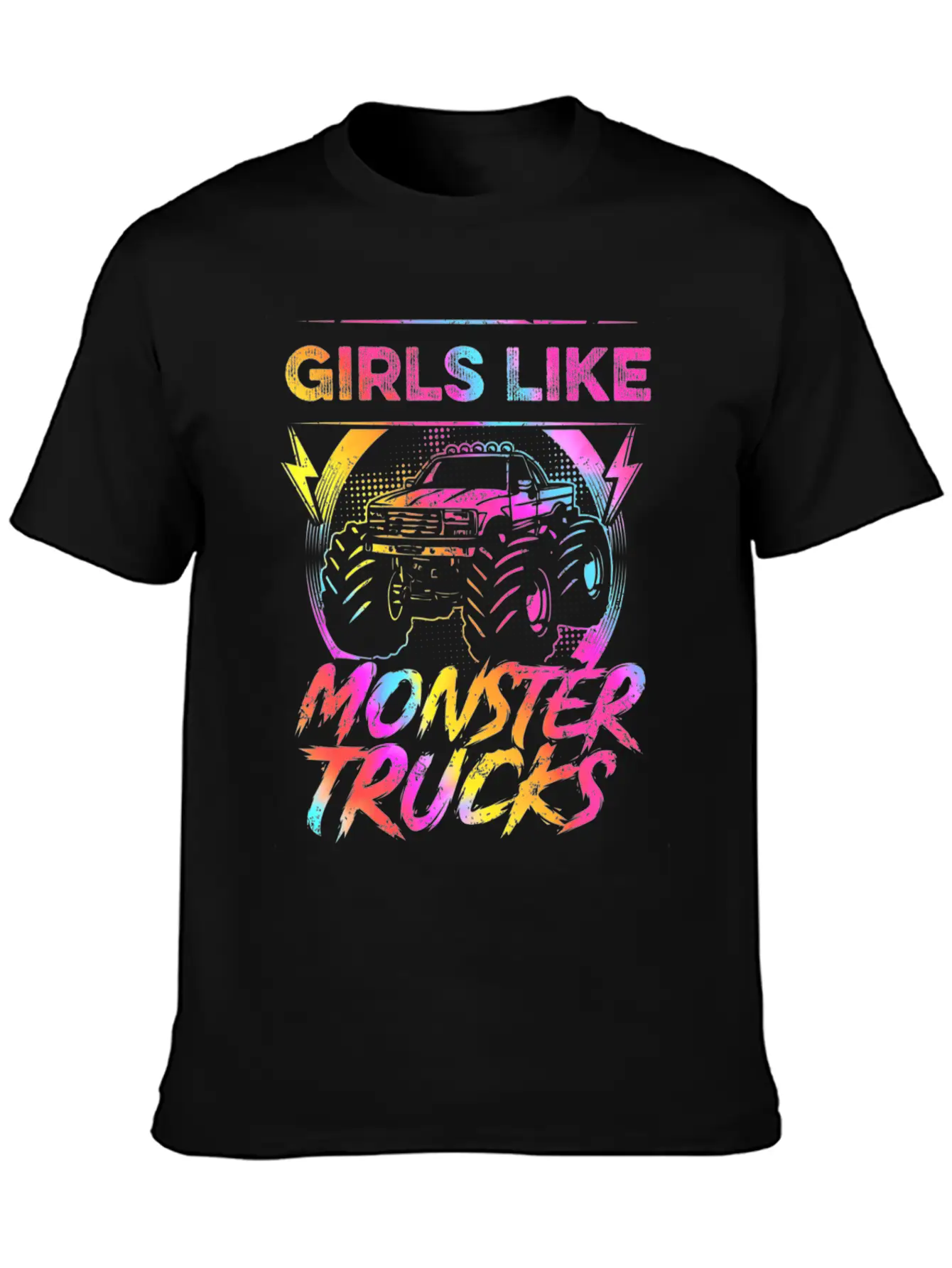 Girls Like Monster Trucks Too Girl Monster Truck Soft Cotton Short Sleeve Tee ¨C Unisex Wardrobe Staple