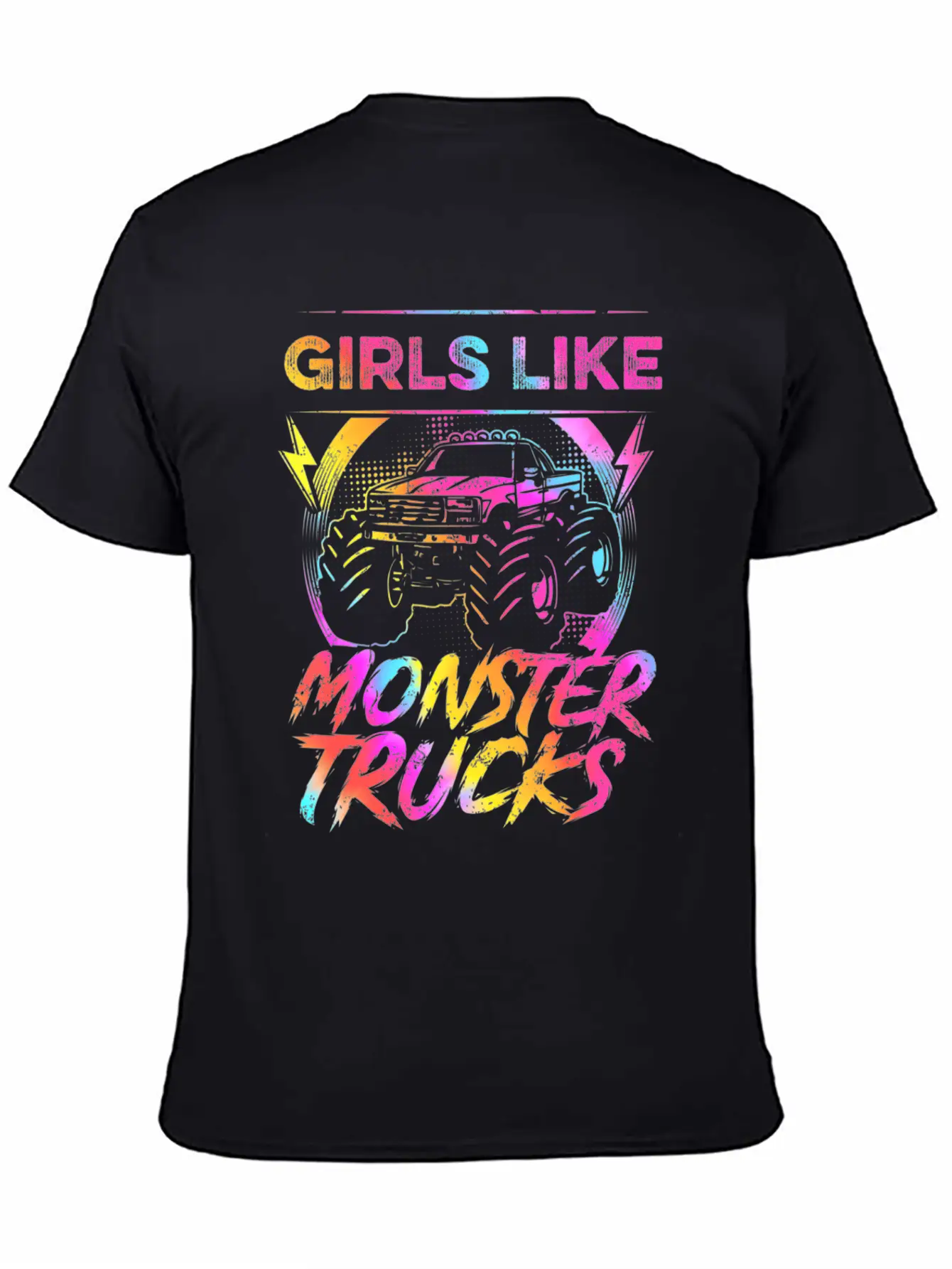 Girls Like Monster Trucks Too Girl Monster Truck Soft Cotton Short Sleeve Tee ¨C Unisex Wardrobe Staple