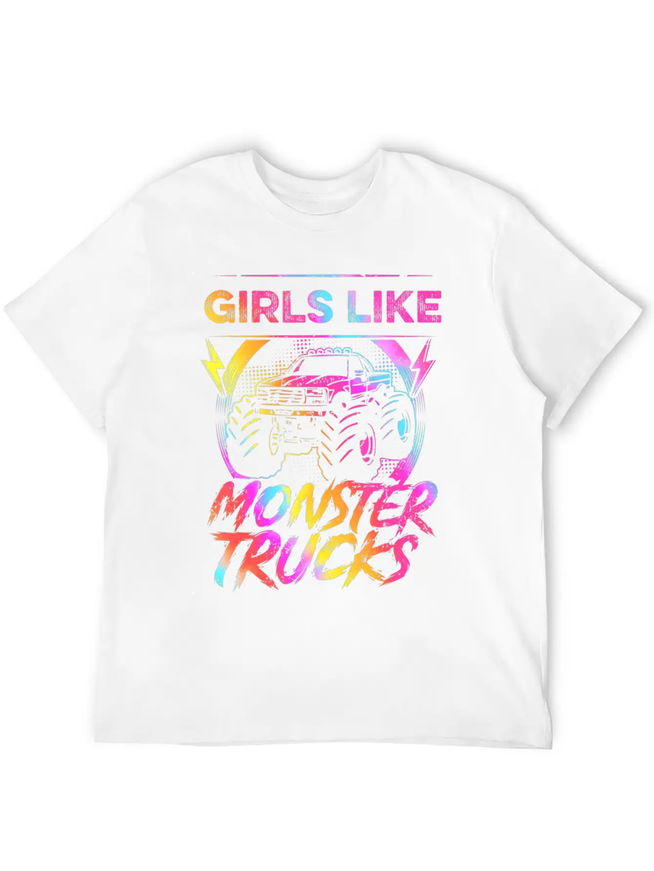 Girls Like Monster Trucks Too Girl Monster Truck Soft Cotton Short Sleeve Tee ¨C Unisex Wardrobe Staple