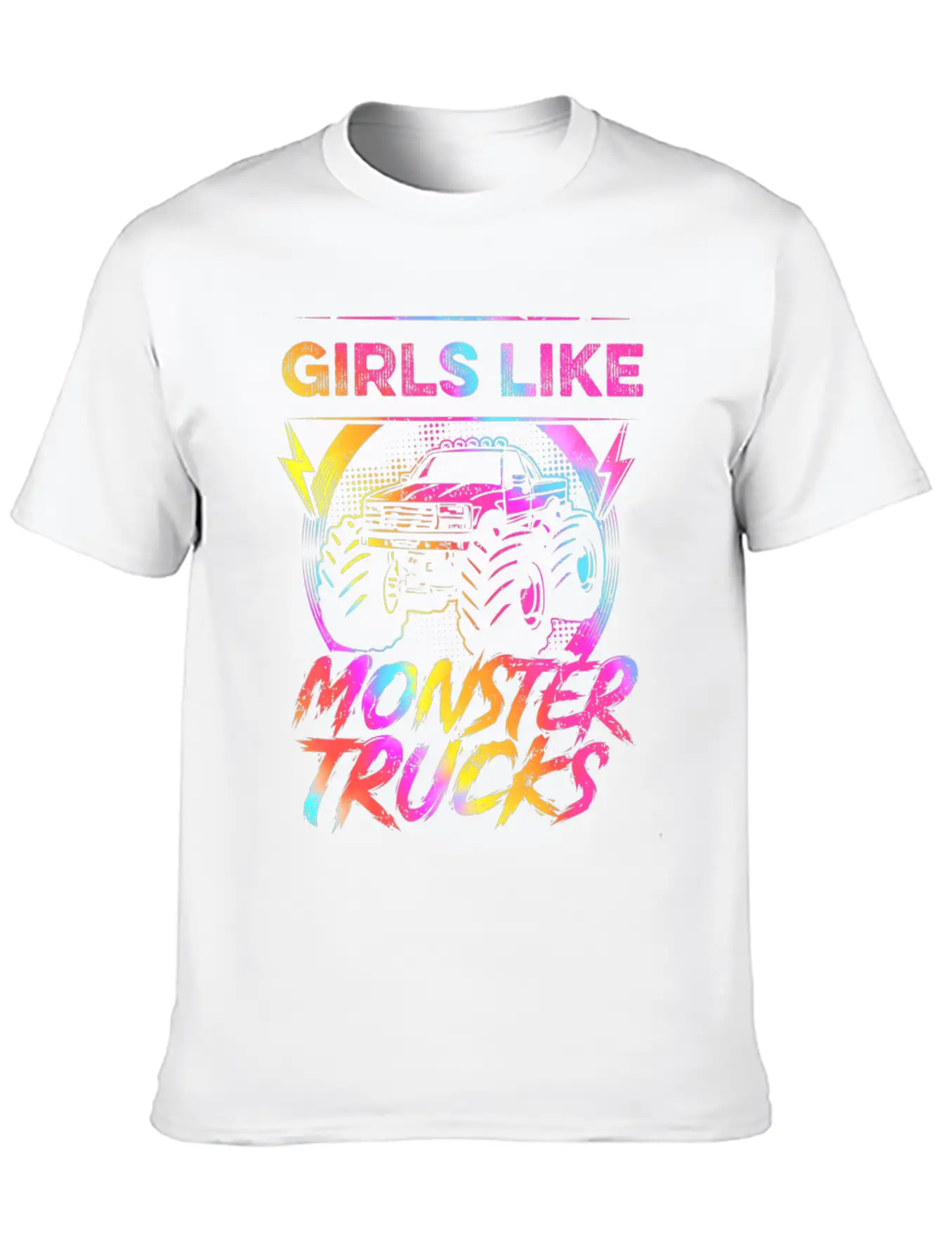 Girls Like Monster Trucks Too Girl Monster Truck Soft Cotton Short Sleeve Tee ¨C Unisex Wardrobe Staple