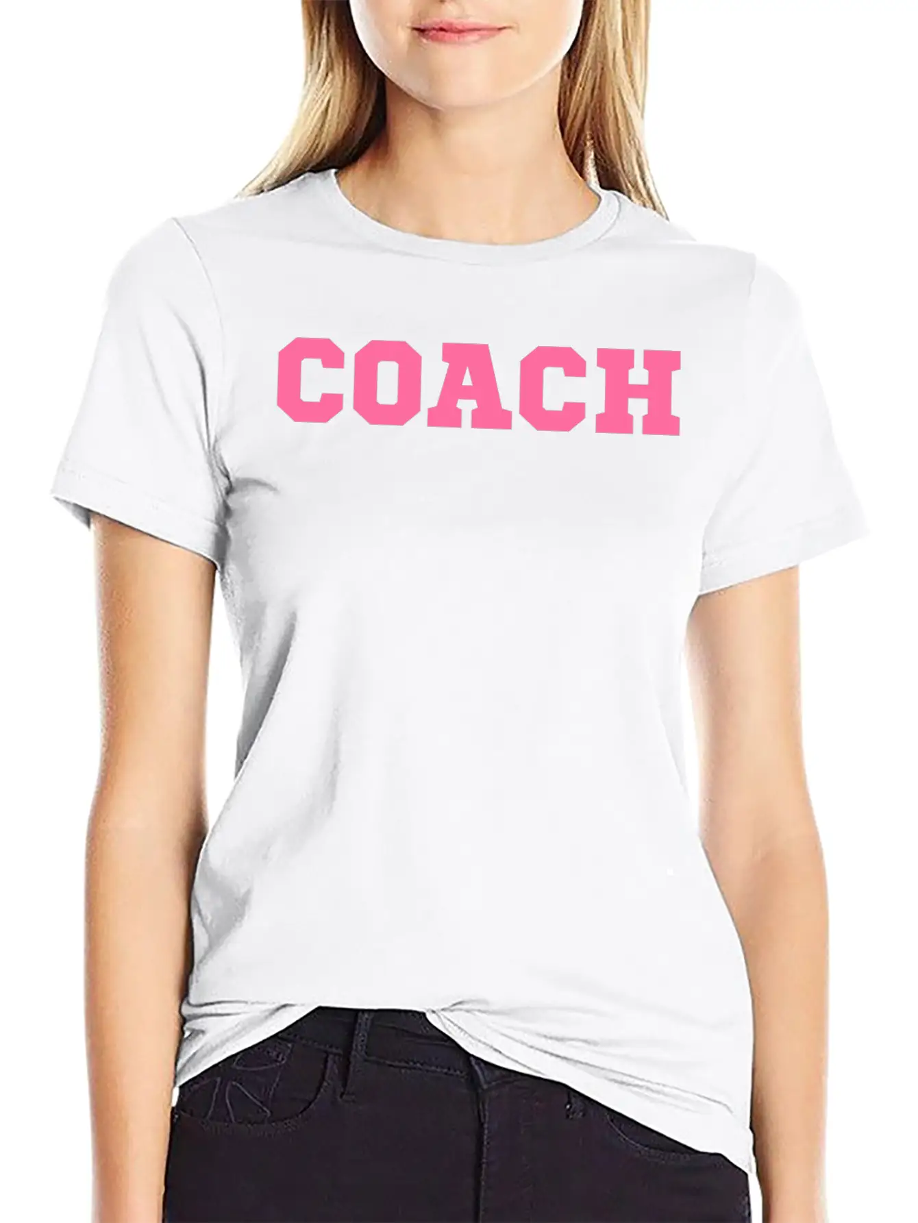 GIRLY COACH WOMEN'S TEAM GIRL TEAM SPORT FITNESS Soft Cotton Short Sleeve Tee ¨C Unisex Wardrobe Staple