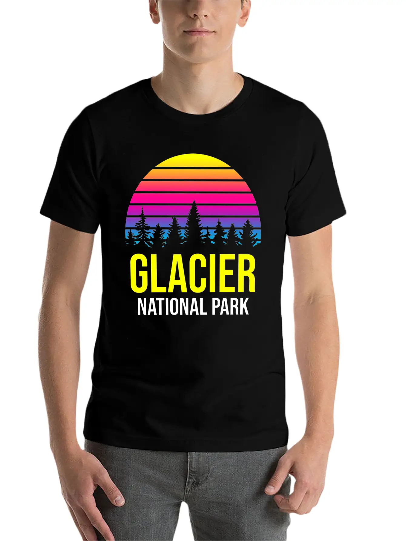 Glacier National Park Soft Cotton Short Sleeve Tee ¨C Unisex Wardrobe Staple