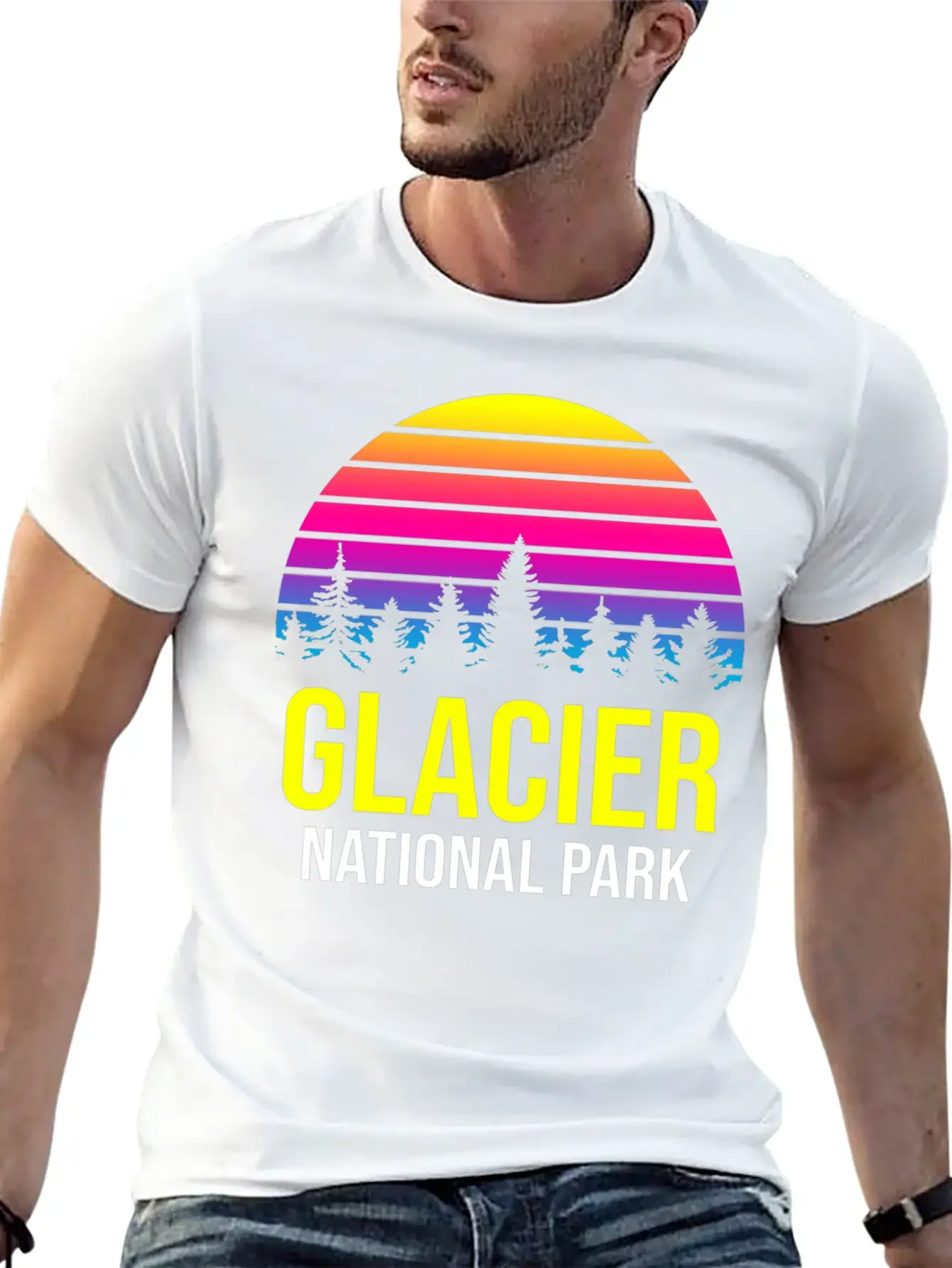 Glacier National Park Soft Cotton Short Sleeve Tee ¨C Unisex Wardrobe Staple