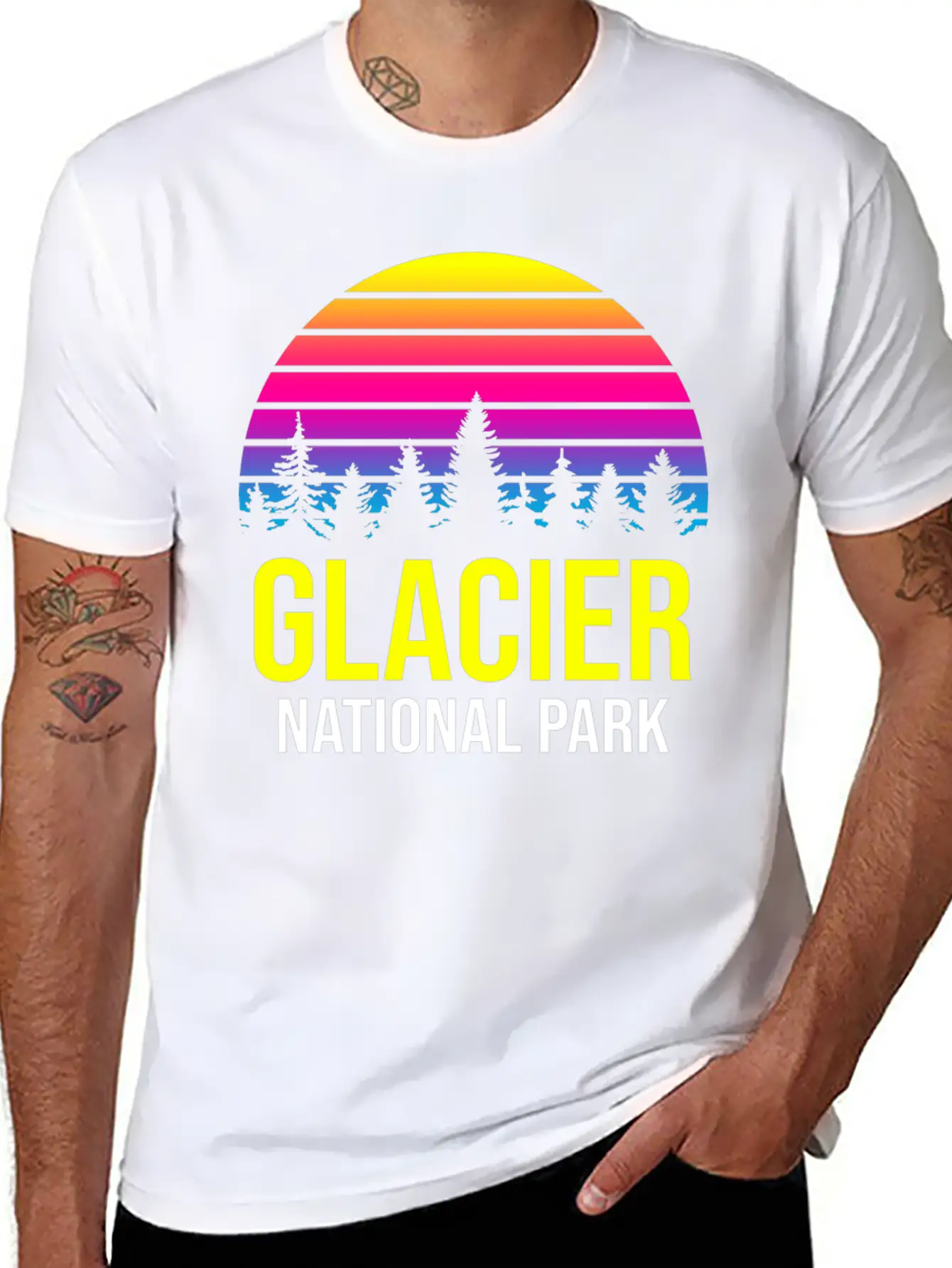 Glacier National Park Soft Cotton Short Sleeve Tee ¨C Unisex Wardrobe Staple