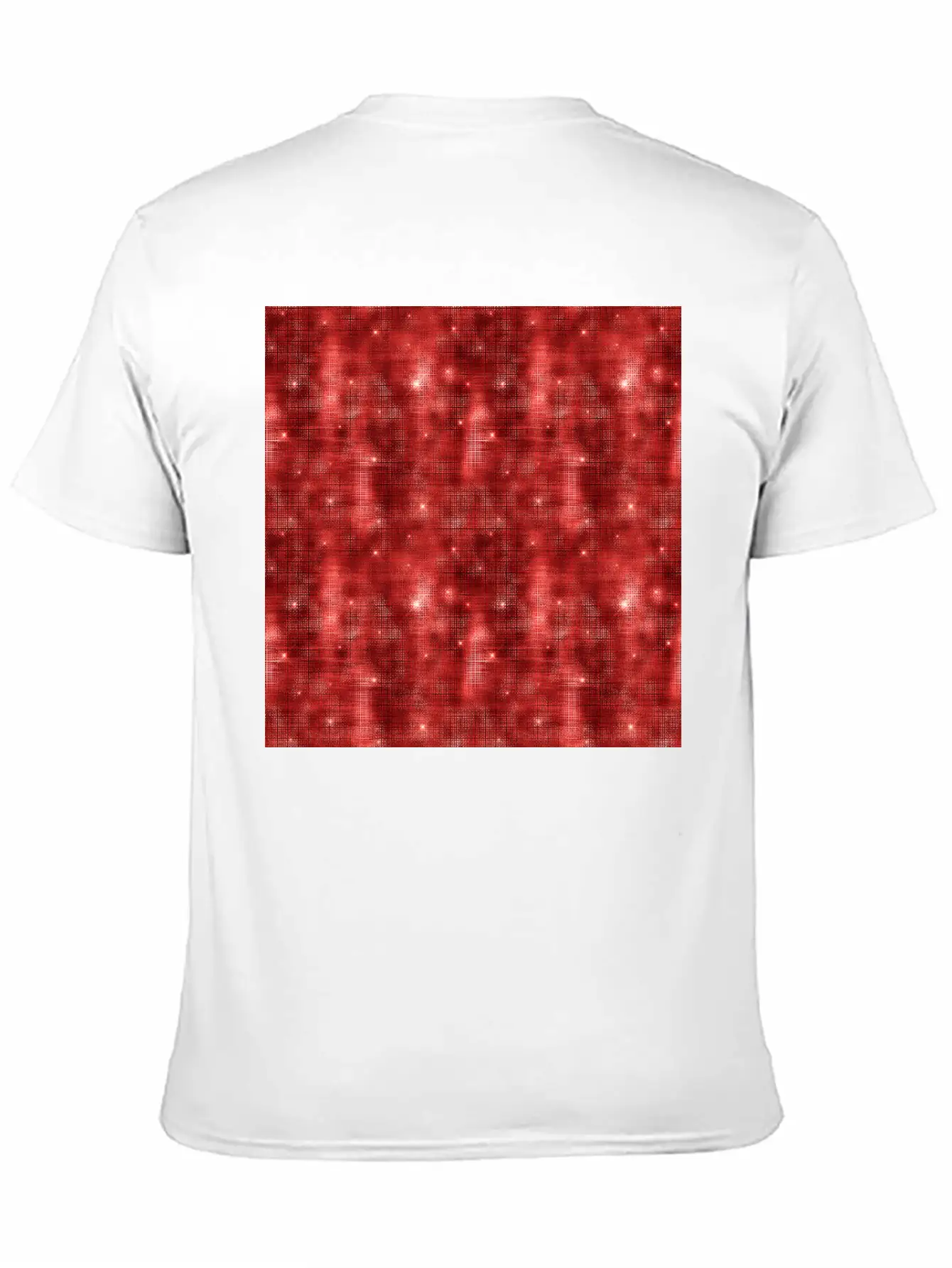 Glam Red Diamond Shimmer Glitter Soft Cotton Short Sleeve Tee ¨C Unisex Wardrobe Staple