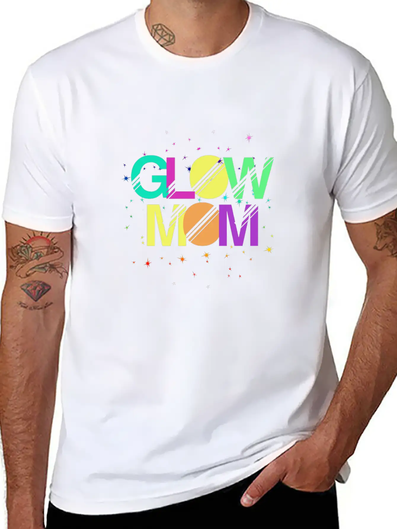 Glow Mom 2 Essential Cotton Tee For Daily Outfits ¨C Unisex Style