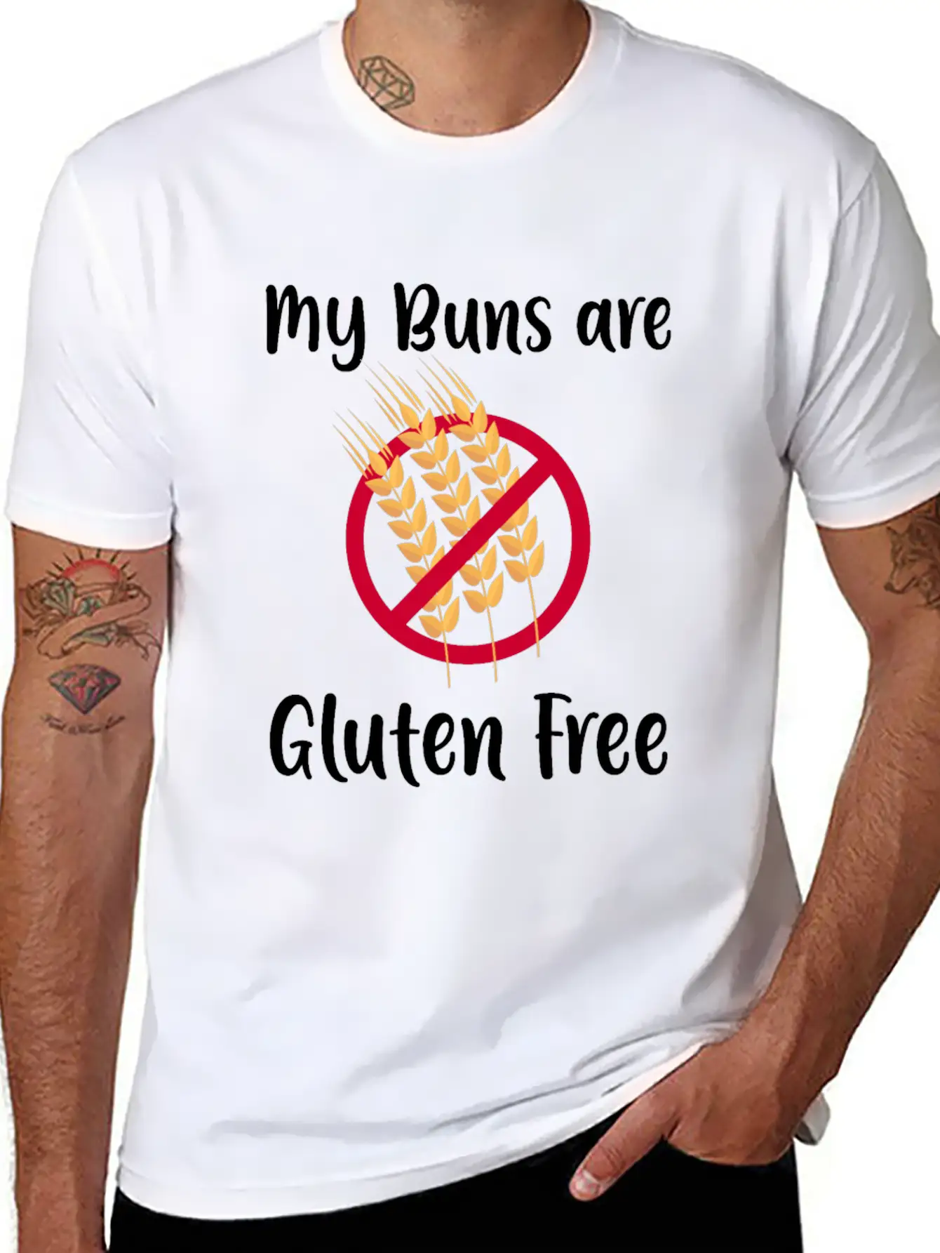 Gluten Free Food Allegies Celiac Healthy Vegan Essential Cotton Tee For Daily Outfits ¨C Unisex Style