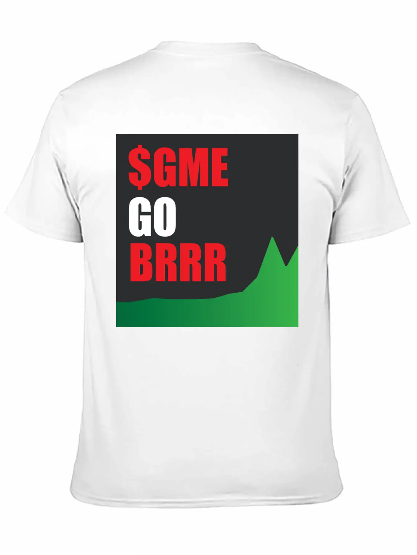 $GME Go BRR Charcoal Basic Graphic T-Shirt ¨C Daily Comfort In Soft Cotton