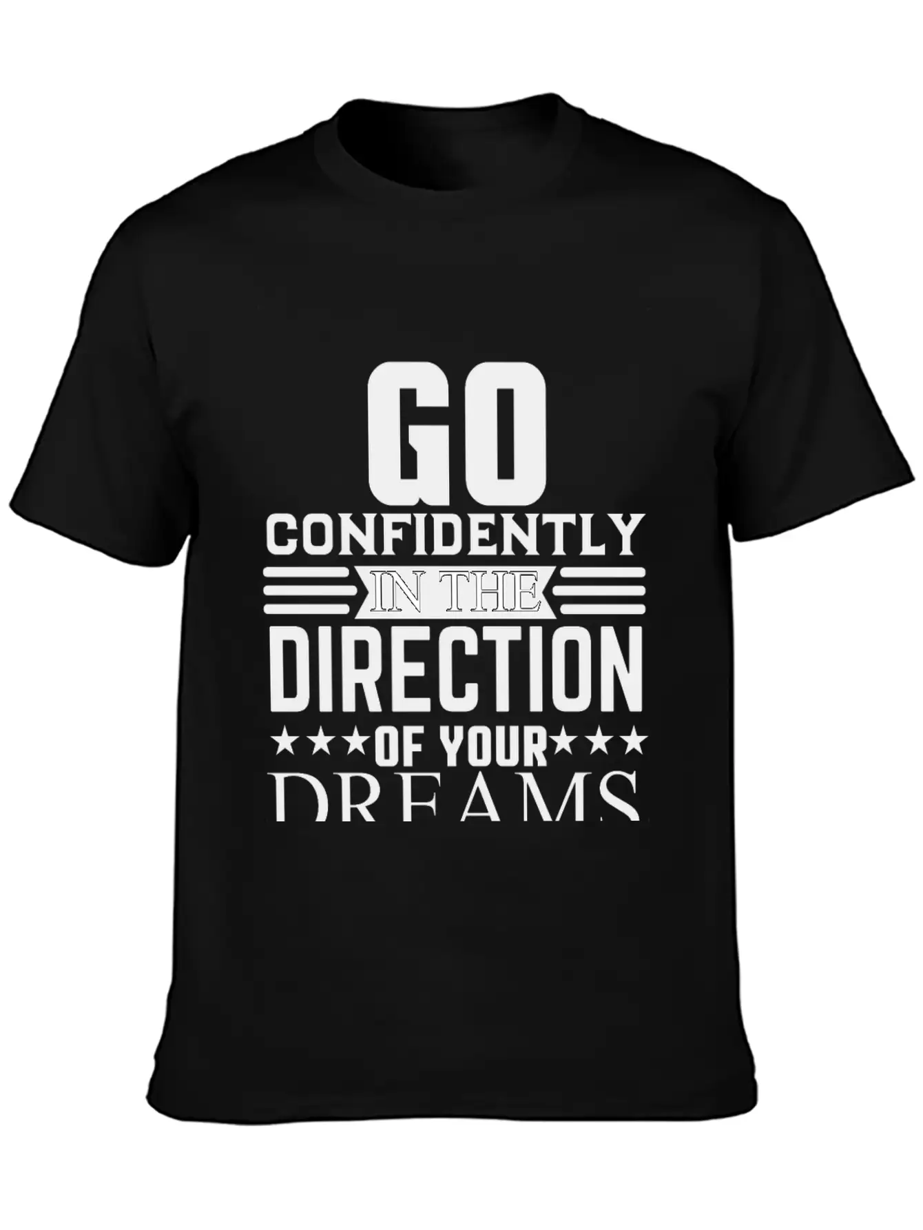 Go Dreams-design Motivation Essential Cotton Tee For Daily Outfits ¨C Unisex Style