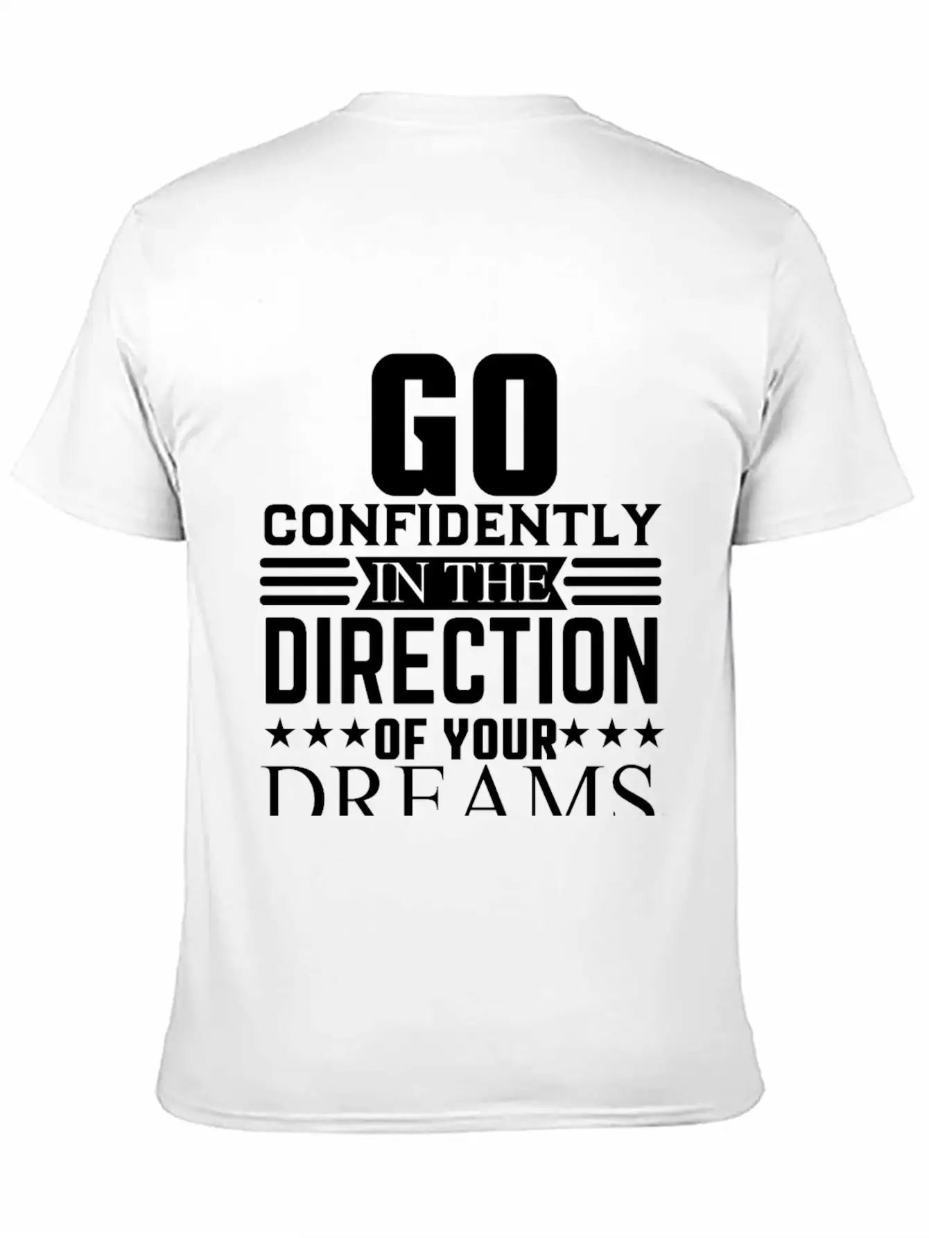 Go Dreams-design Motivation Essential Cotton Tee For Daily Outfits ¨C Unisex Style