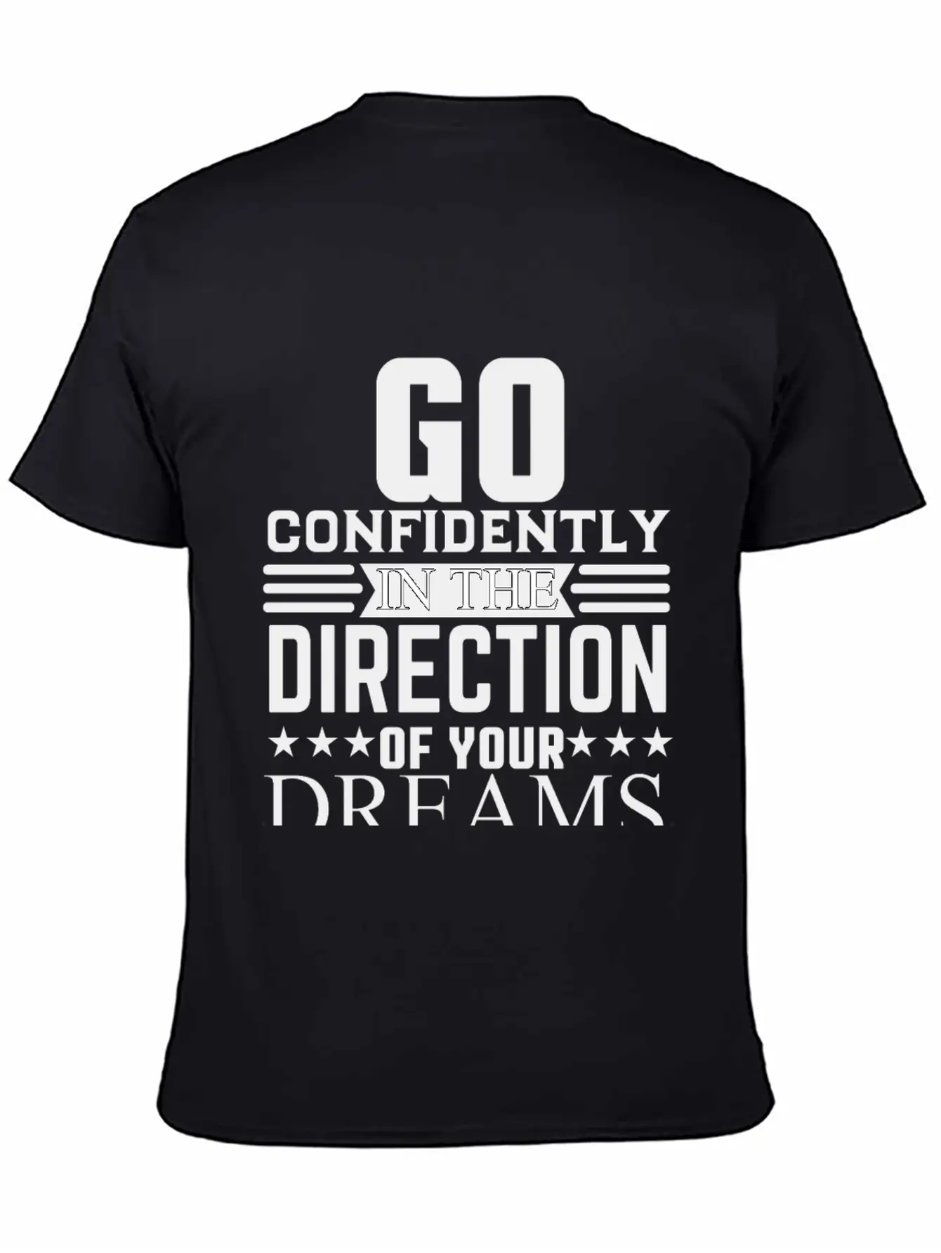 Go Dreams-design Motivation Essential Cotton Tee For Daily Outfits ¨C Unisex Style
