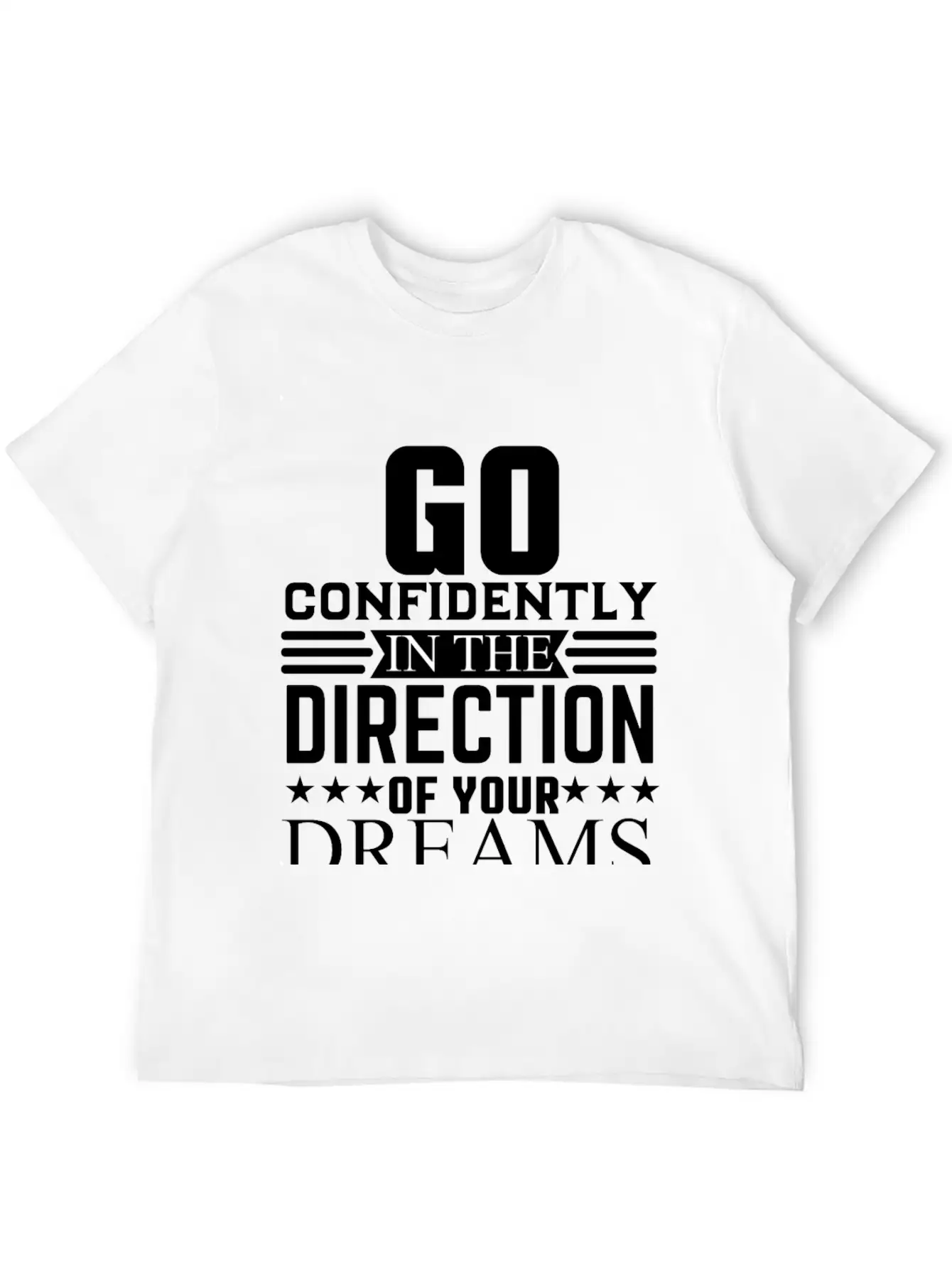 Go Dreams-design Motivation Essential Cotton Tee For Daily Outfits ¨C Unisex Style