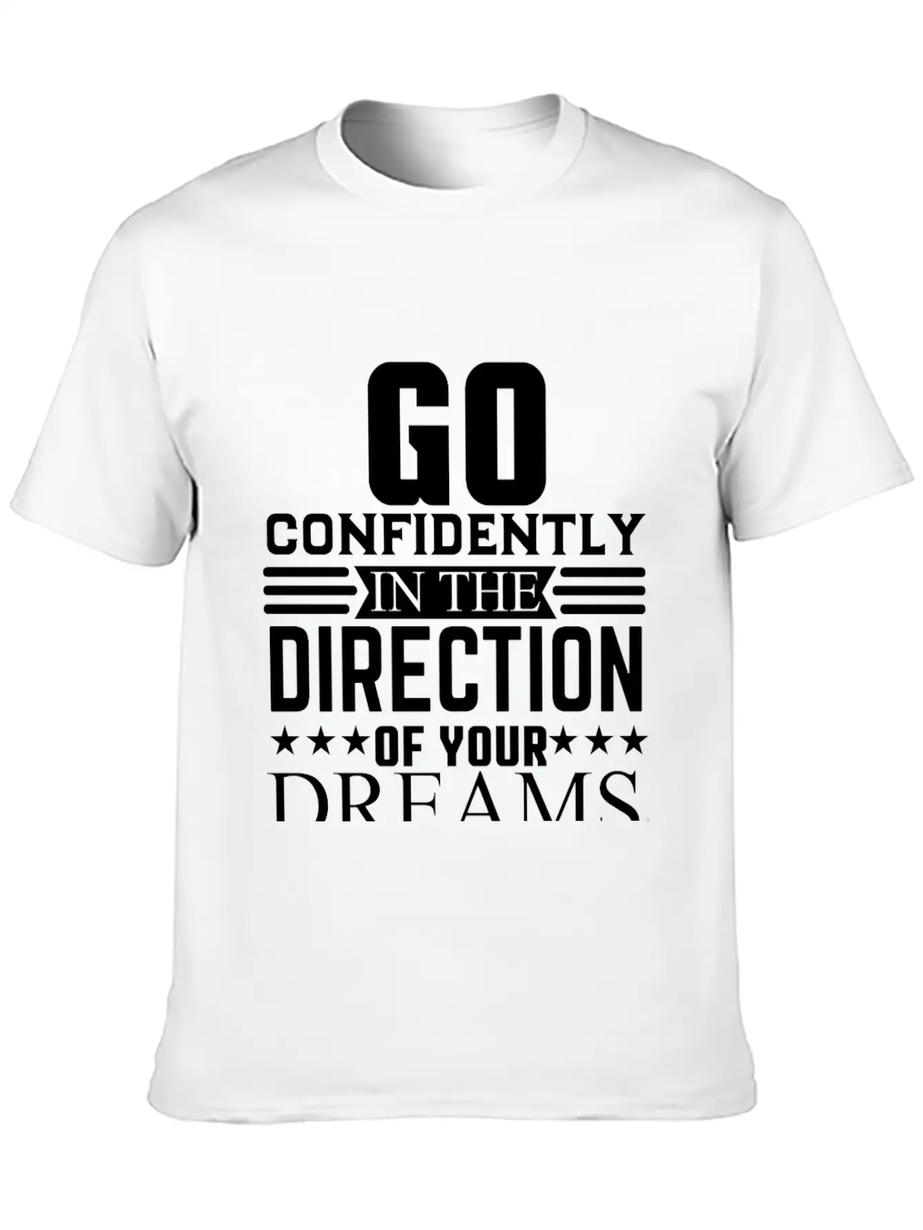 Go Dreams-design Motivation Essential Cotton Tee For Daily Outfits ¨C Unisex Style