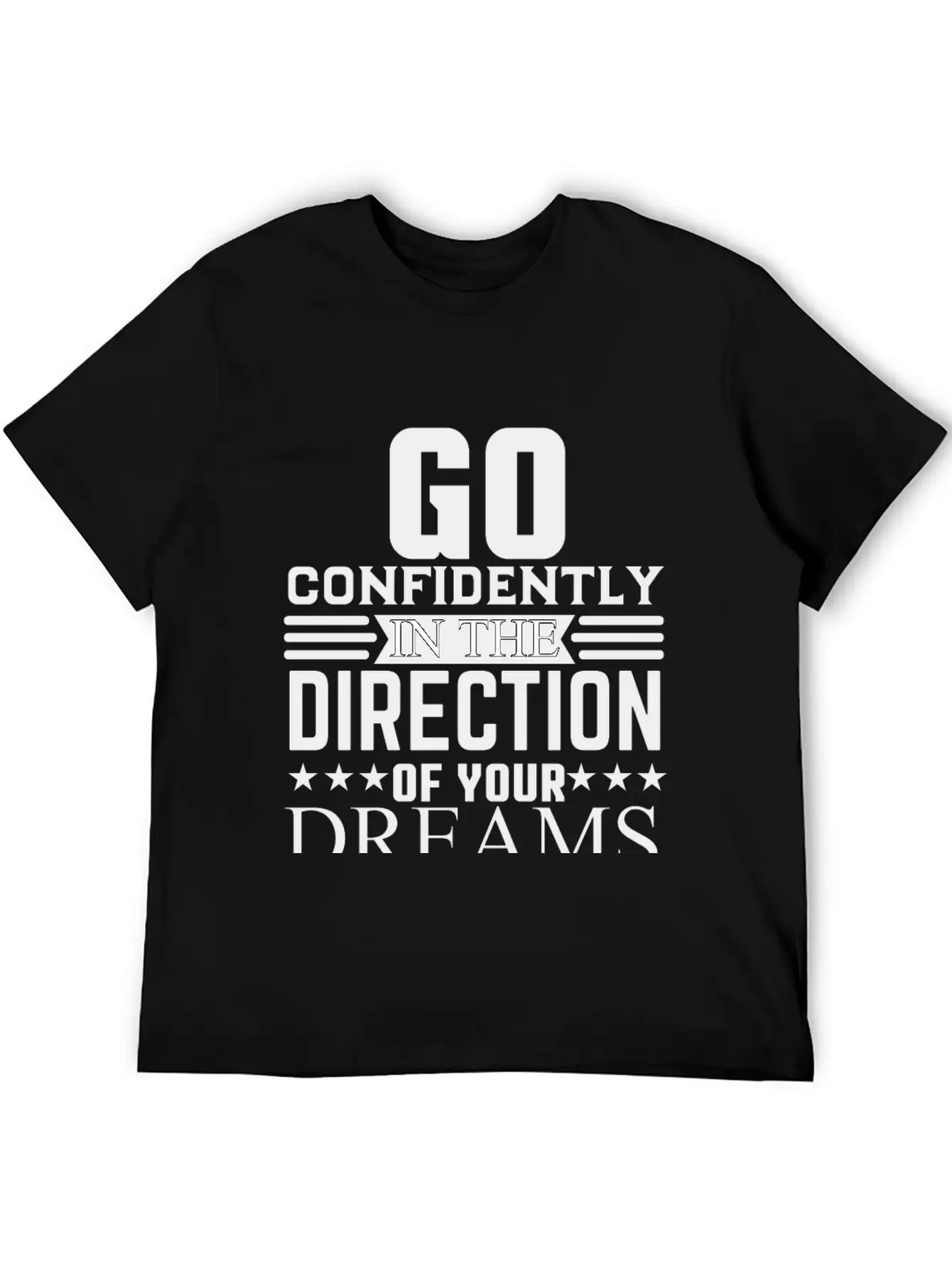 Go Dreams-design Motivation Essential Cotton Tee For Daily Outfits ¨C Unisex Style