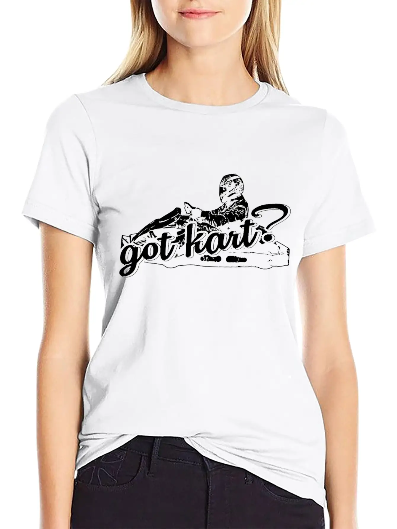 Go Kart Racer Car Racing Gift Essential Cotton Tee For Daily Outfits ¨C Unisex Style