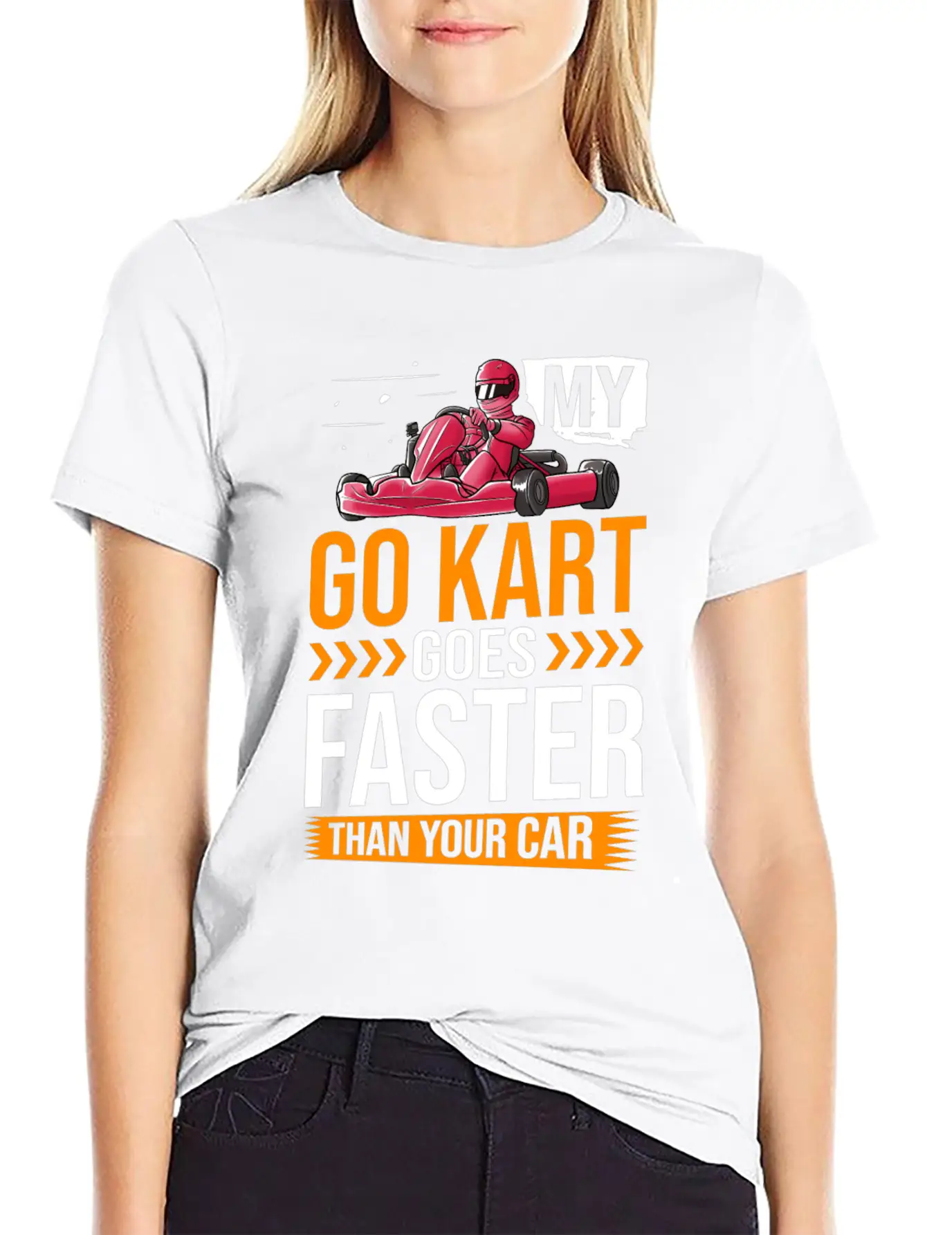 Go Kart Racing Indoor Karting Racer Electric Essential Cotton Tee For Daily Outfits ¨C Unisex Style