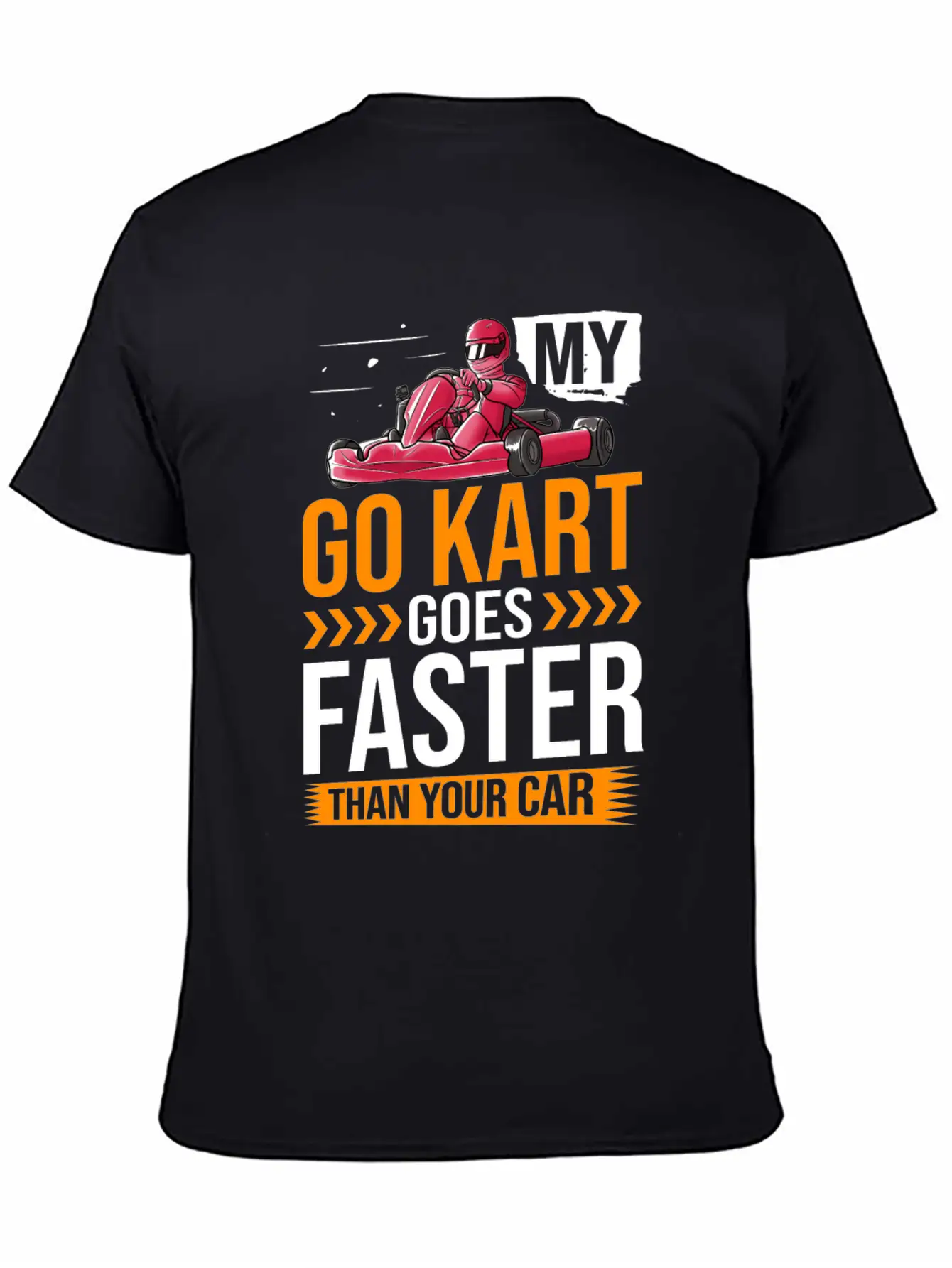 Go Kart Racing Indoor Karting Racer Electric Essential Cotton Tee For Daily Outfits ¨C Unisex Style