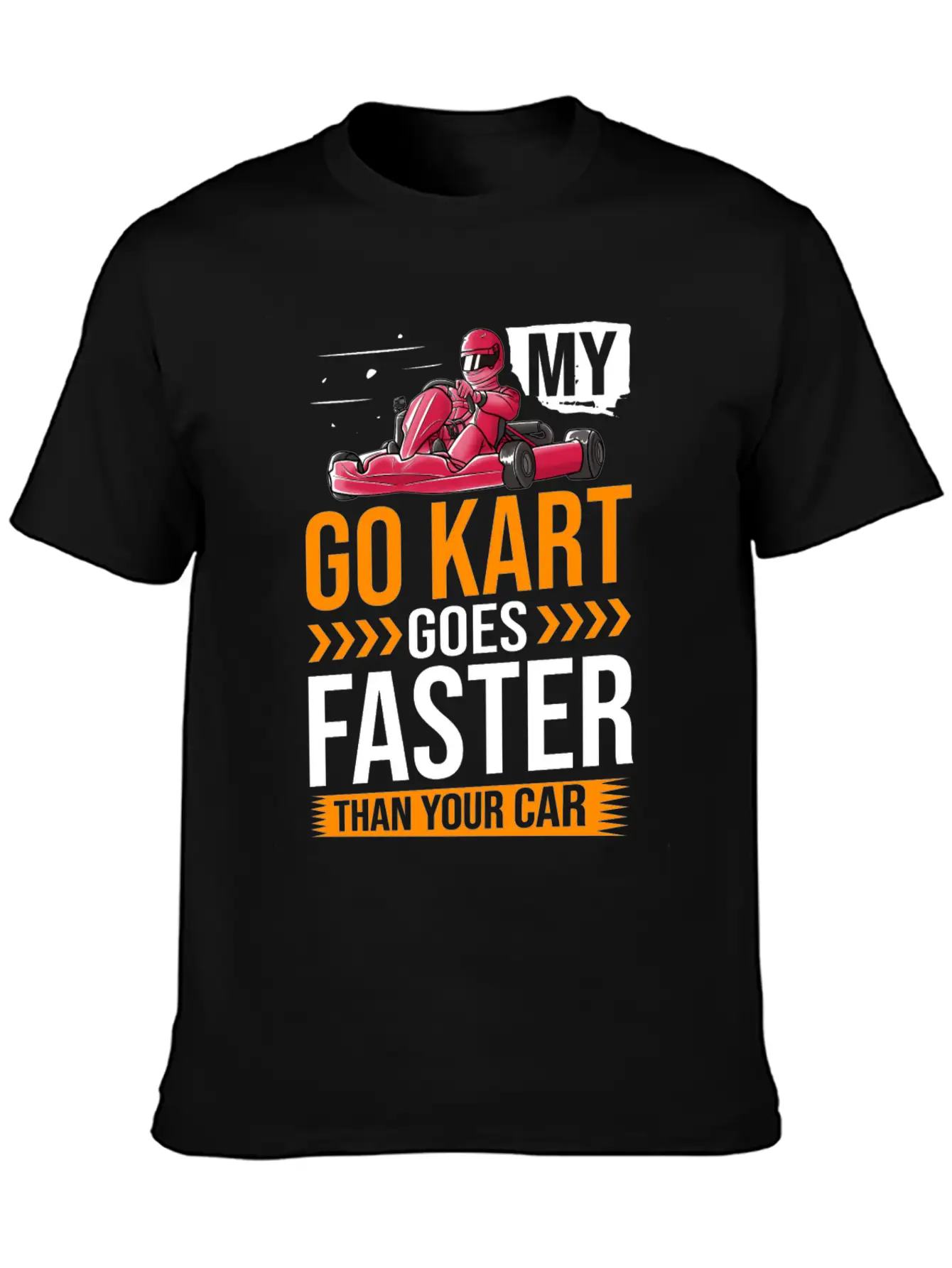 Go Kart Racing Indoor Karting Racer Electric Essential Cotton Tee For Daily Outfits ¨C Unisex Style