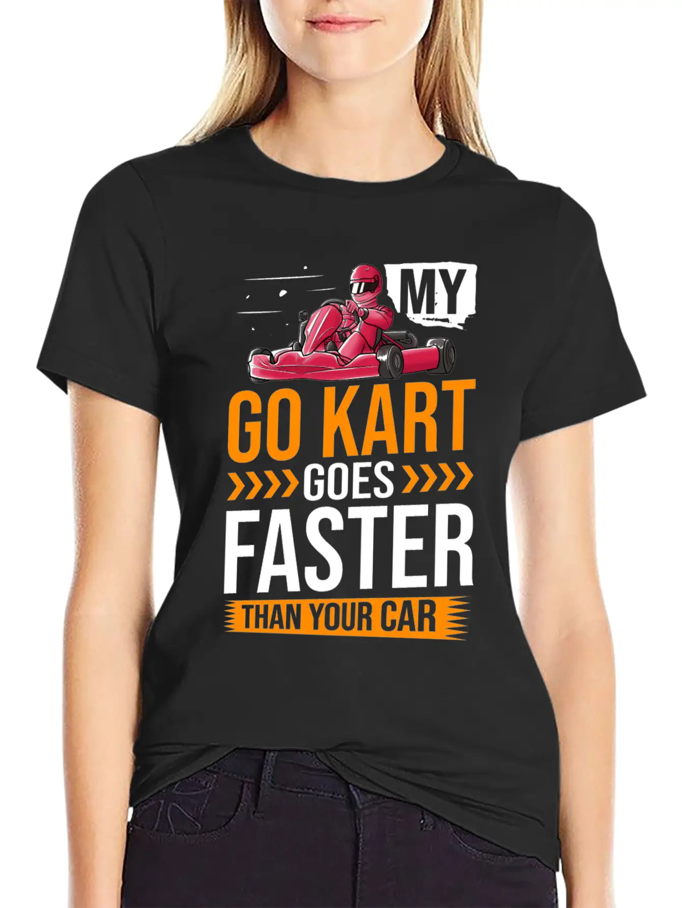 Go Kart Racing Indoor Karting Racer Electric Essential Cotton Tee For Daily Outfits ¨C Unisex Style