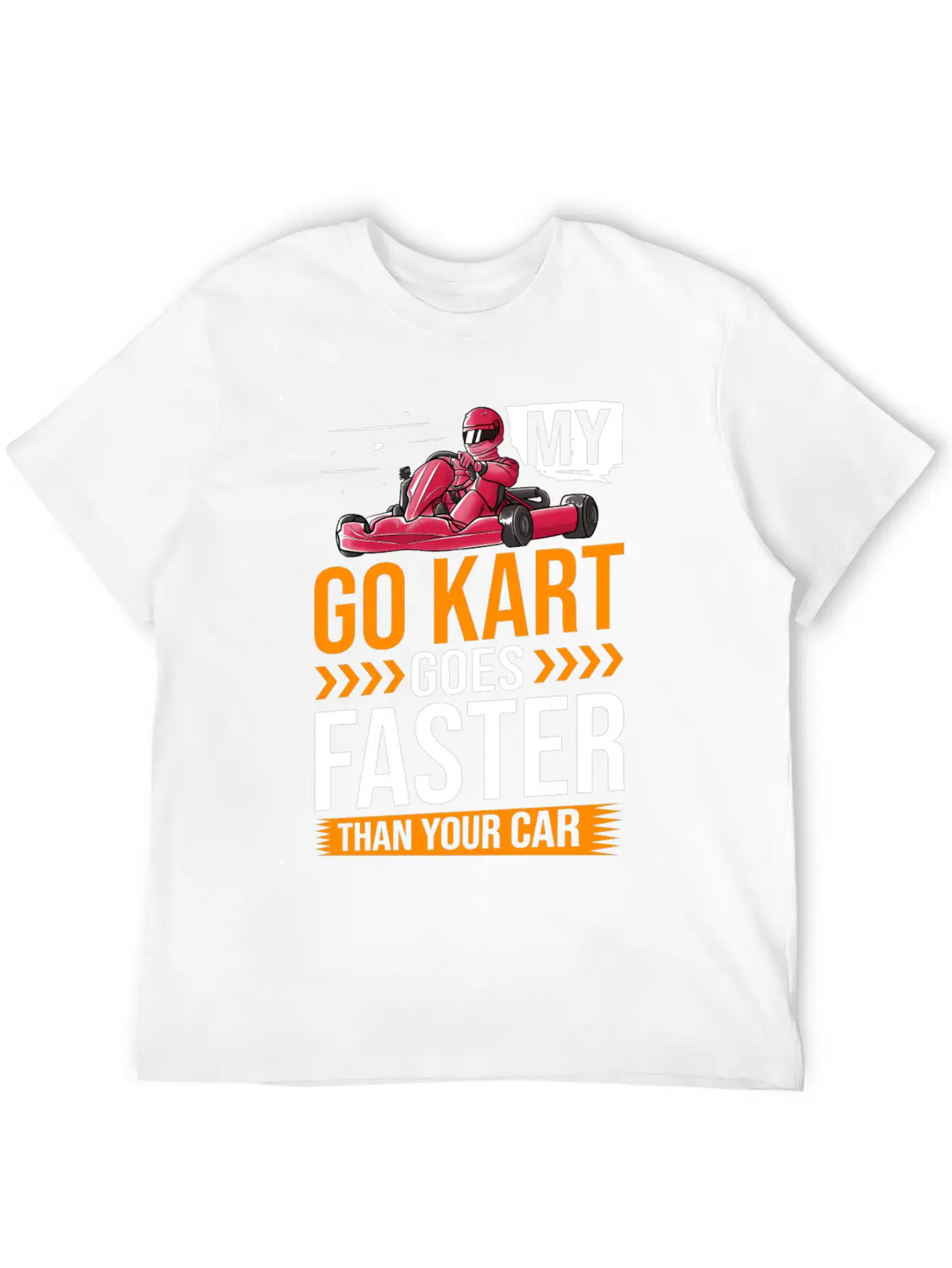 Go Kart Racing Indoor Karting Racer Electric Essential Cotton Tee For Daily Outfits ¨C Unisex Style