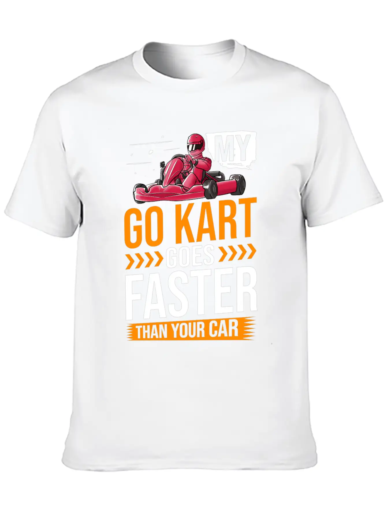Go Kart Racing Indoor Karting Racer Electric Essential Cotton Tee For Daily Outfits ¨C Unisex Style