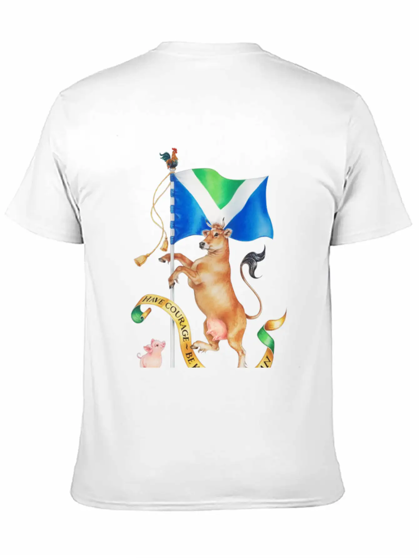 GO VEGAN FLAG Basic Graphic T-Shirt ¨C Daily Comfort In Soft Cotton