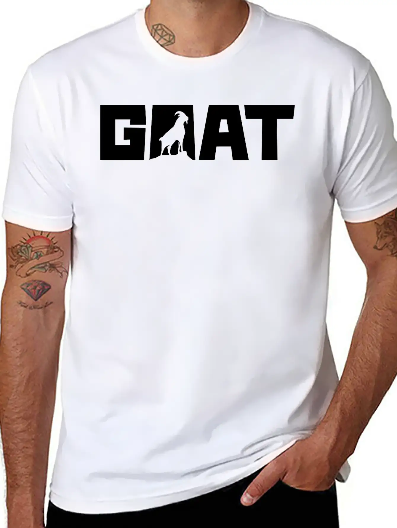 GOAT - Bright Basic Graphic T-Shirt ¨C Daily Comfort In Soft Cotton
