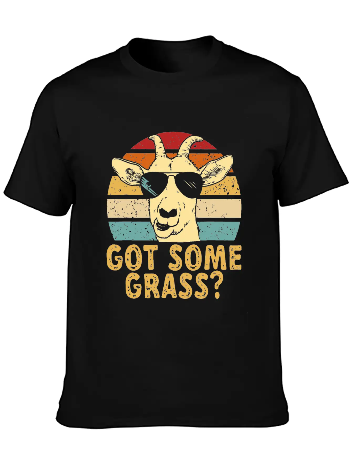 Goat Some Grass? Funny Goat Farmerorganicfarmfarme Unisex Casual T-Shirt ¨C Clean Design For Daily Comfort