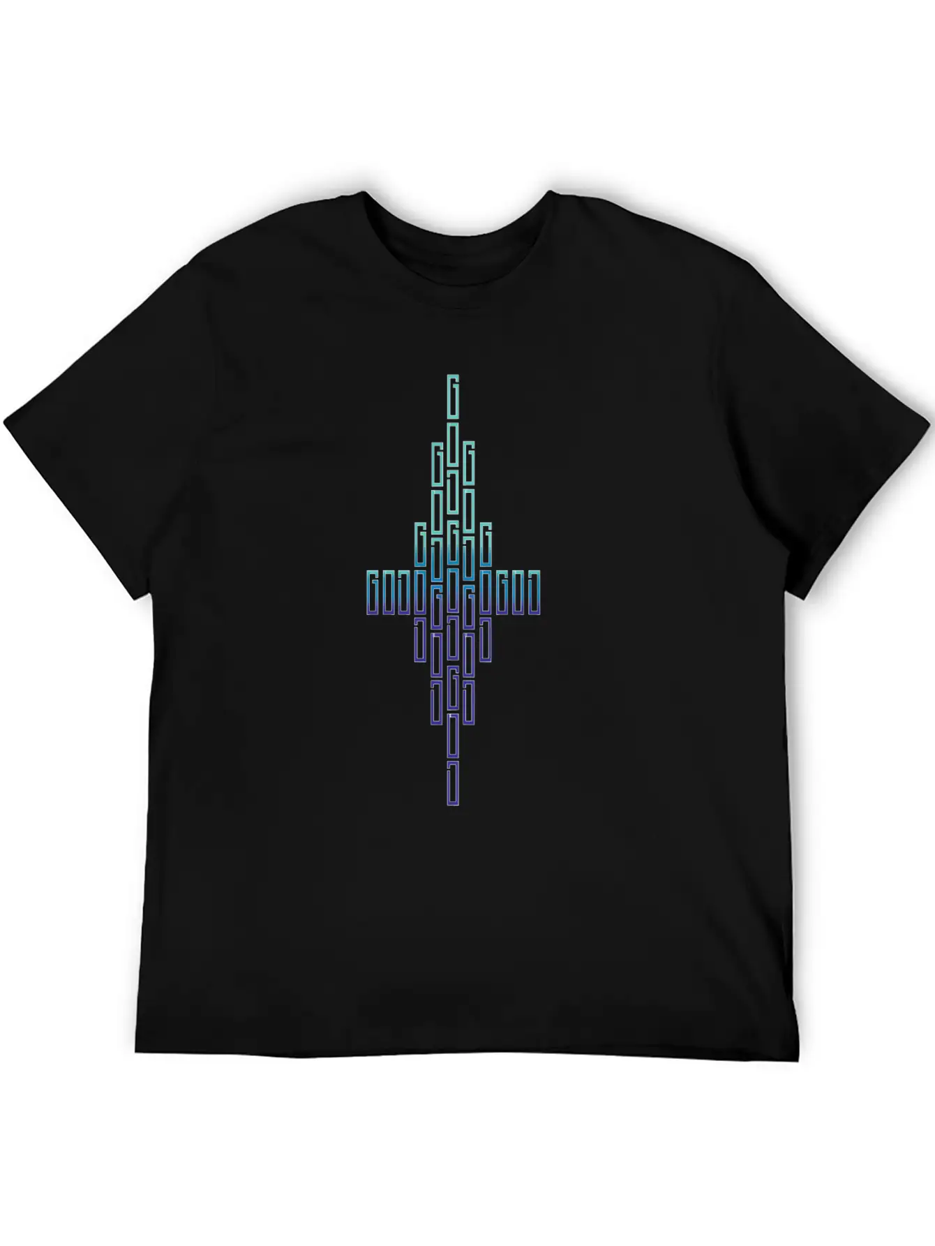 GOD Gradient Design Essential Cotton Tee For Daily Outfits ¨C Unisex Style