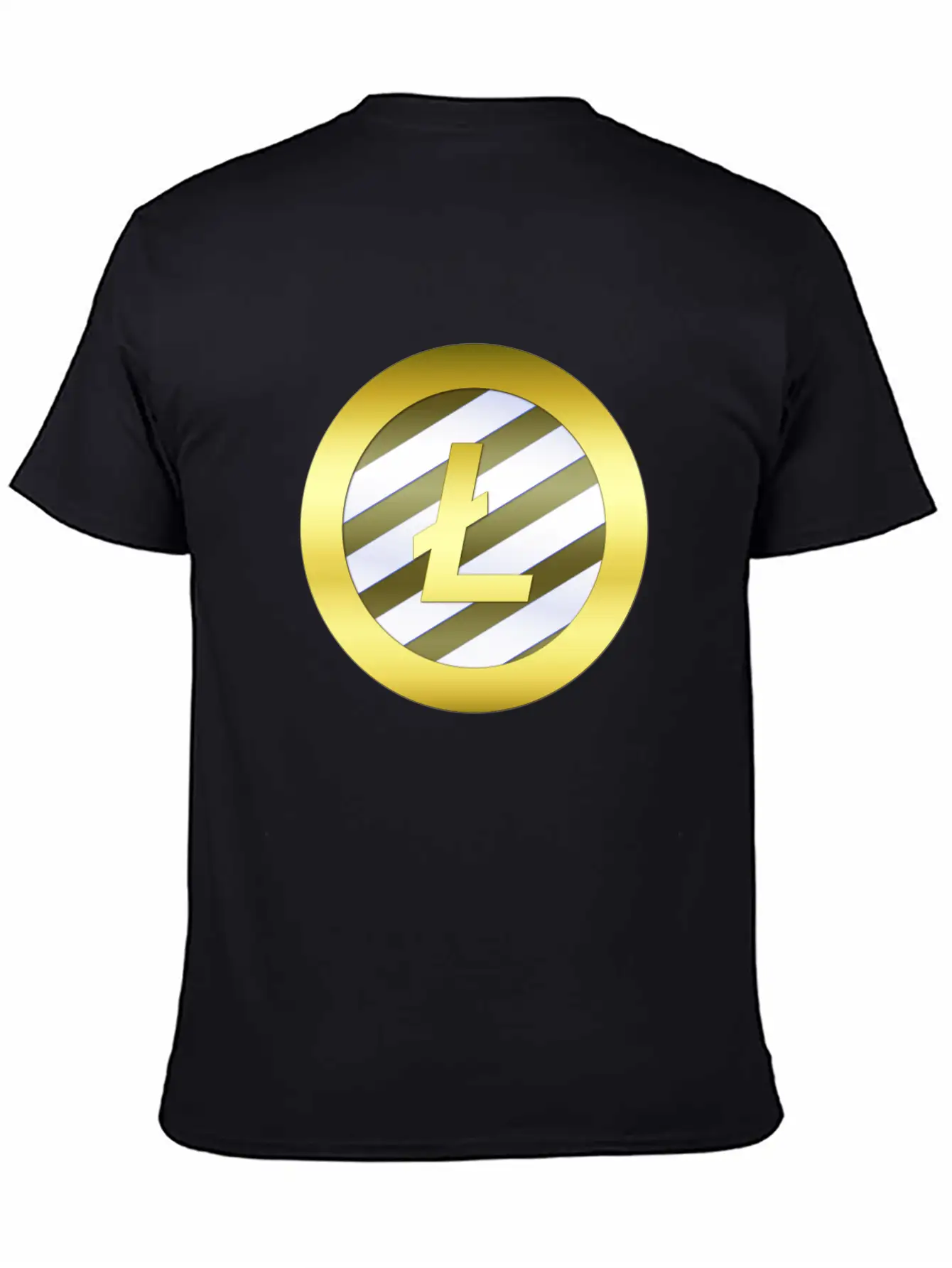 GOLD B LTC BLUE7 Litecoin Essential Cotton Tee For Daily Outfits ¨C Unisex Style
