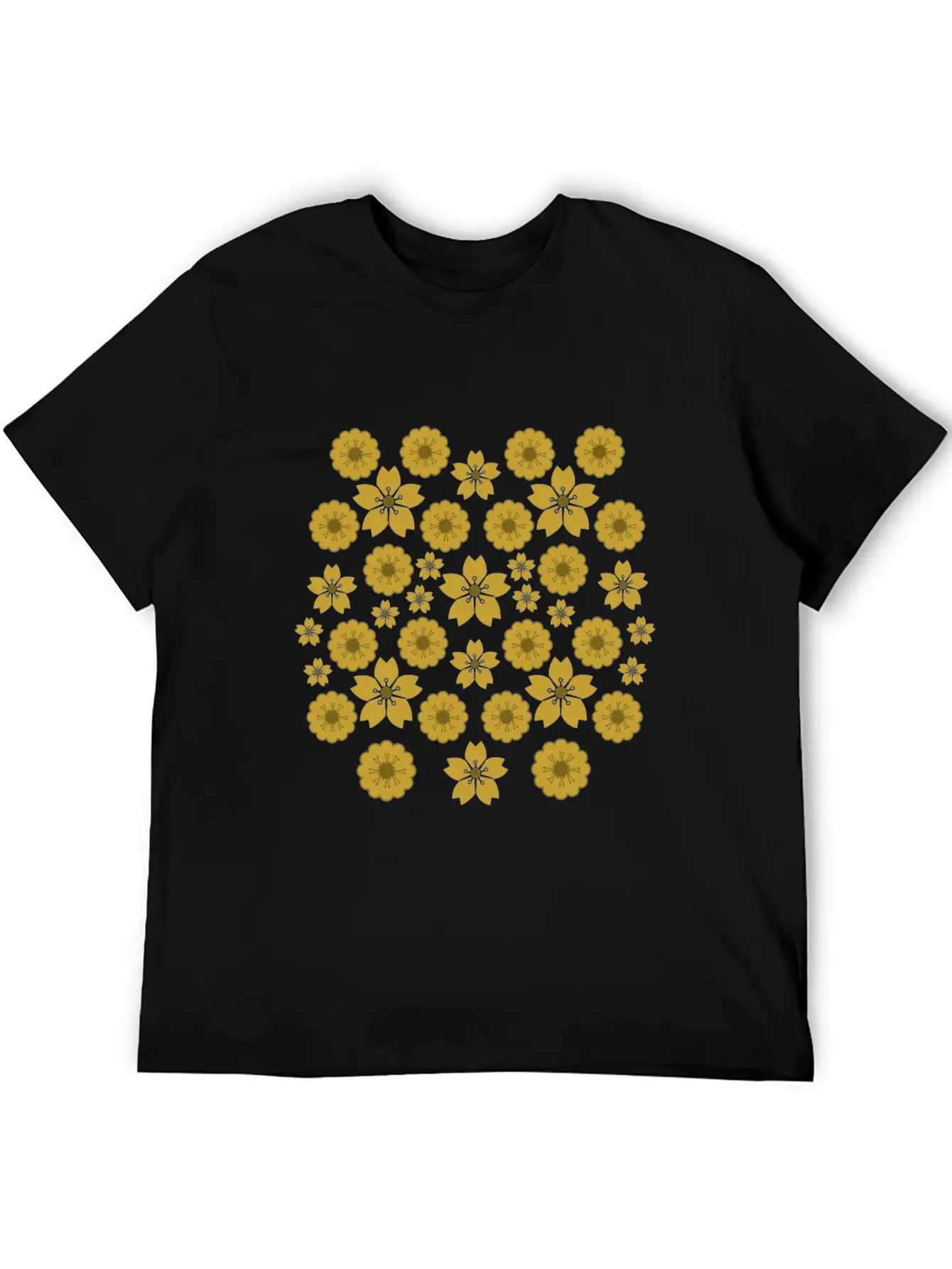 Golden Blossoms Soft Cotton Short Sleeve Tee ¨C Unisex Wardrobe Staple