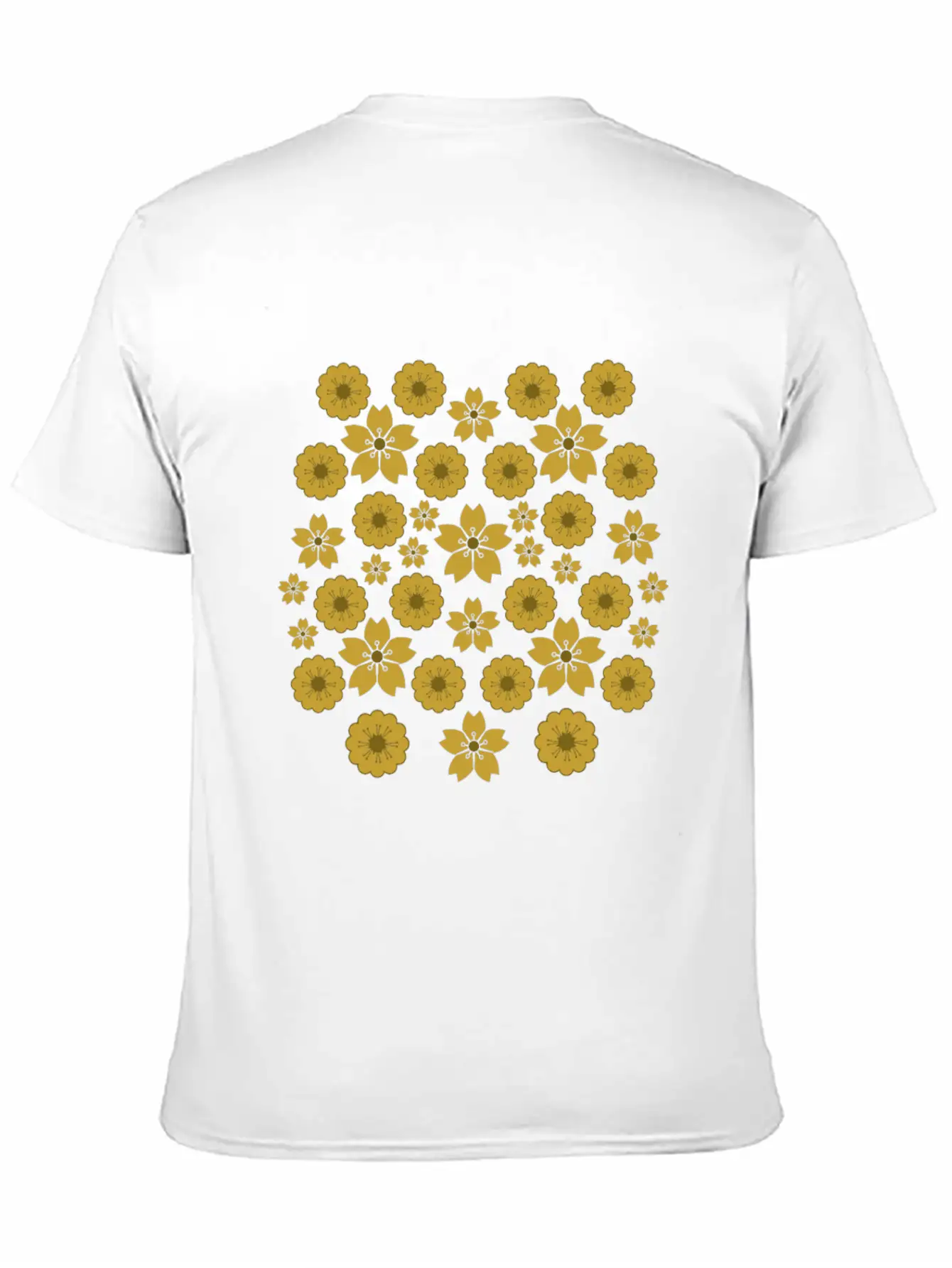 Golden Blossoms Soft Cotton Short Sleeve Tee ¨C Unisex Wardrobe Staple