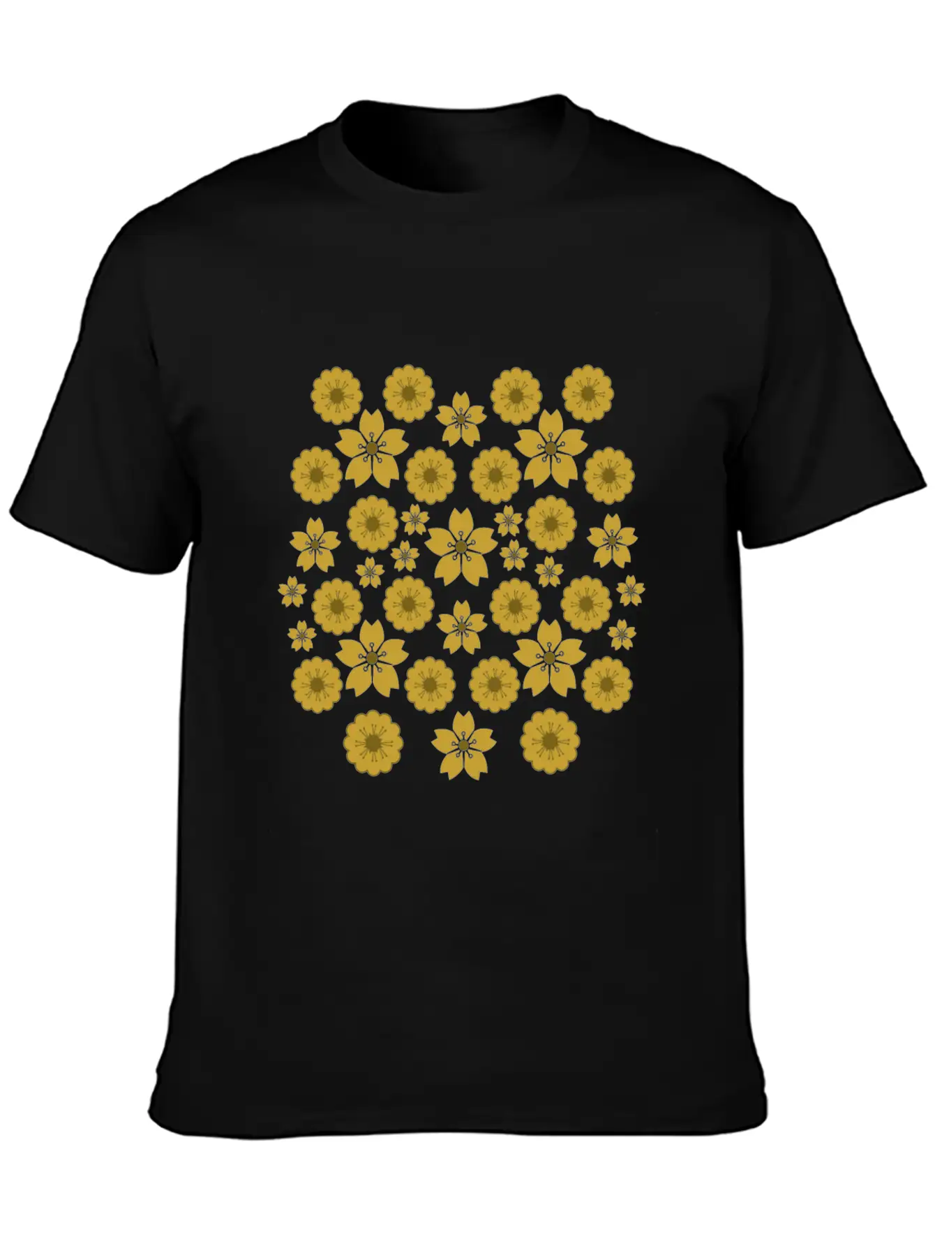 Golden Blossoms Soft Cotton Short Sleeve Tee ¨C Unisex Wardrobe Staple