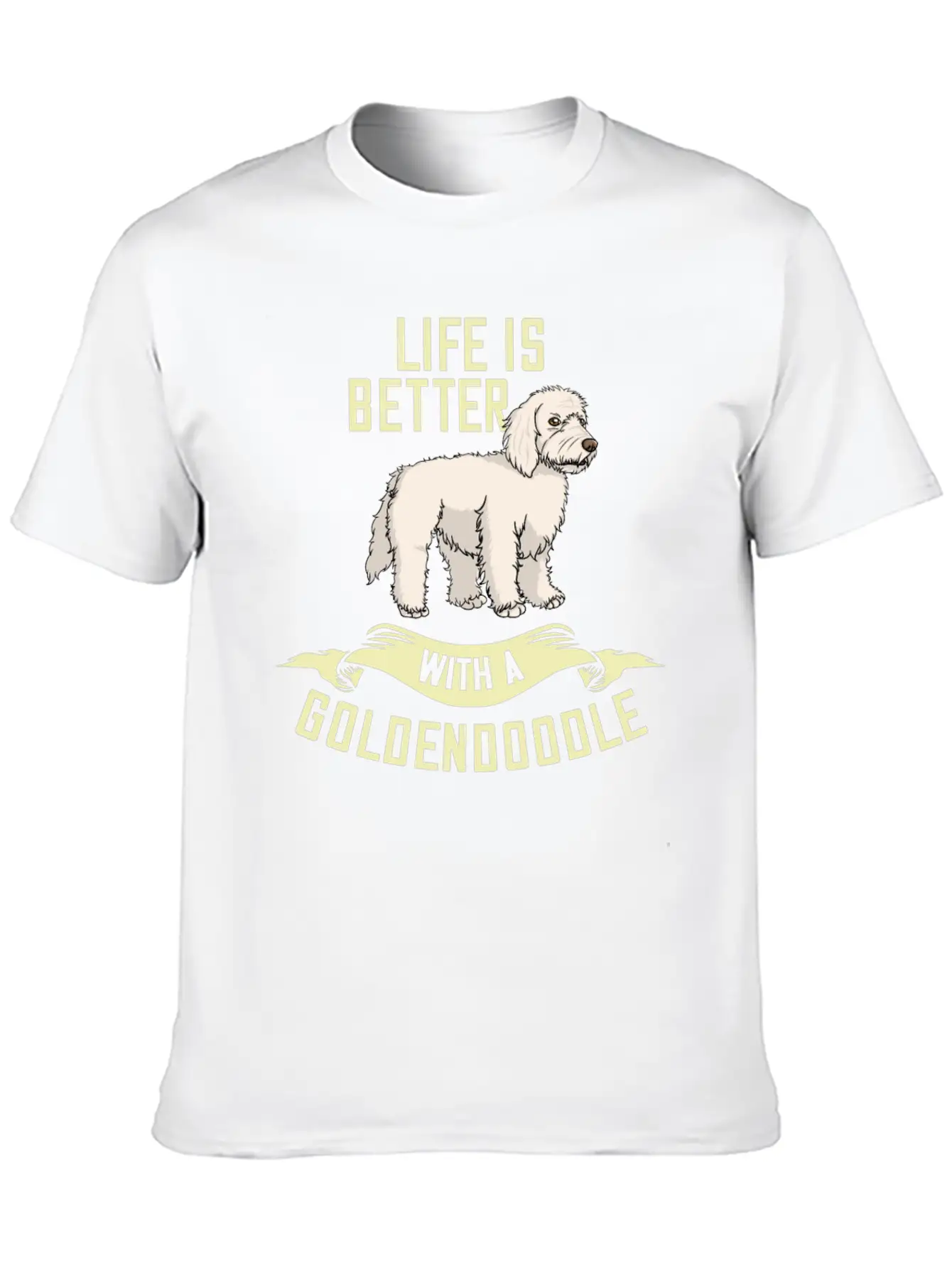 Goldendoodle Dog Gift Doodle Puppies Owner Lover Essential Cotton Tee For Daily Outfits ¨C Unisex Style