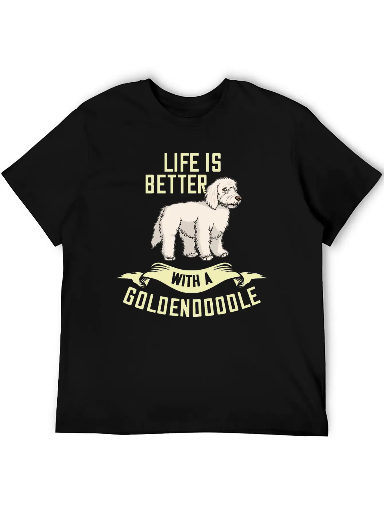Goldendoodle Dog Gift Doodle Puppies Owner Lover Essential Cotton Tee For Daily Outfits ¨C Unisex Style